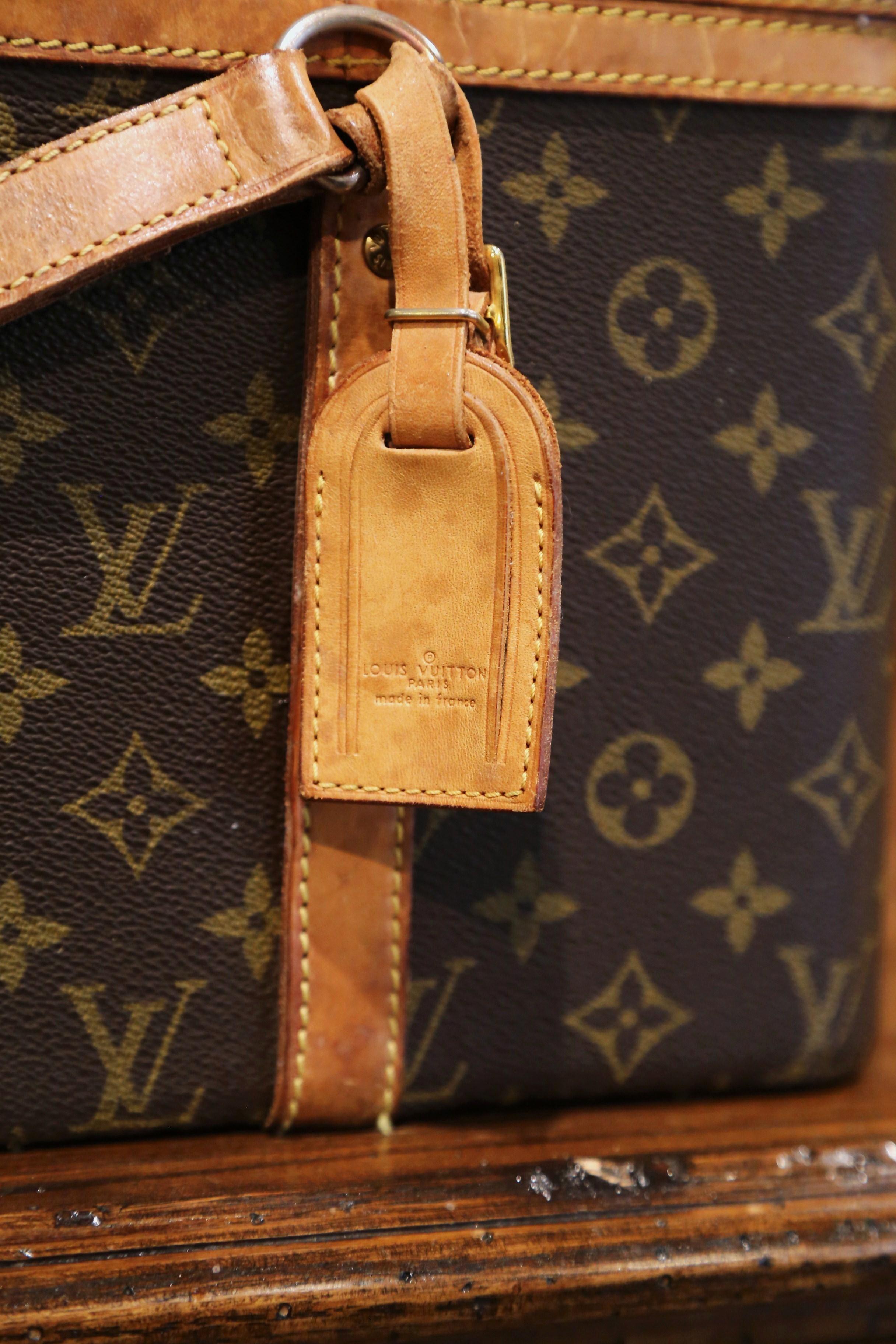 Brass Mid-20th Century Louis Vuitton Train Case Vanity Travel Make Up Box