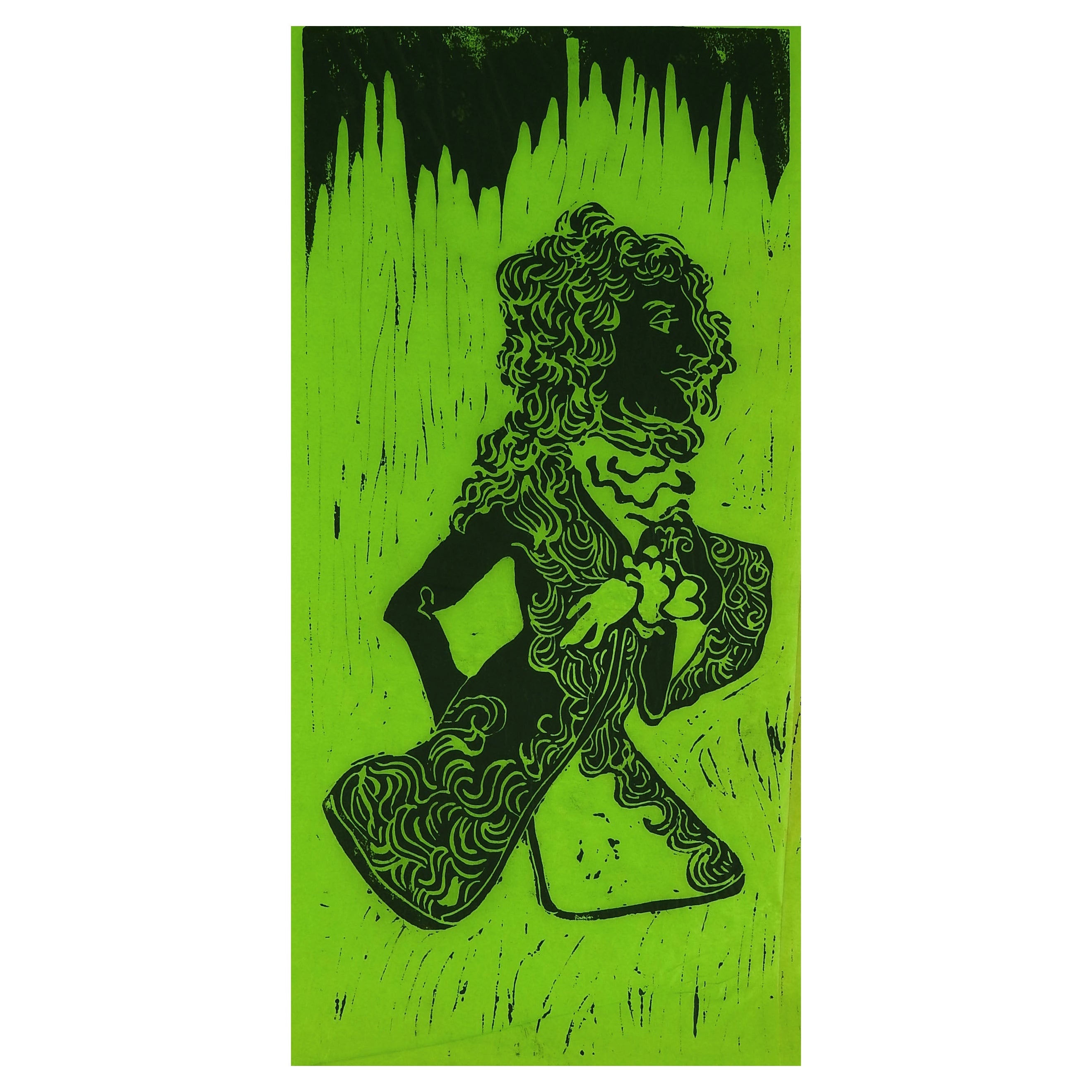 Mid 20th Century Louis XIV Costume Block Print For Sale