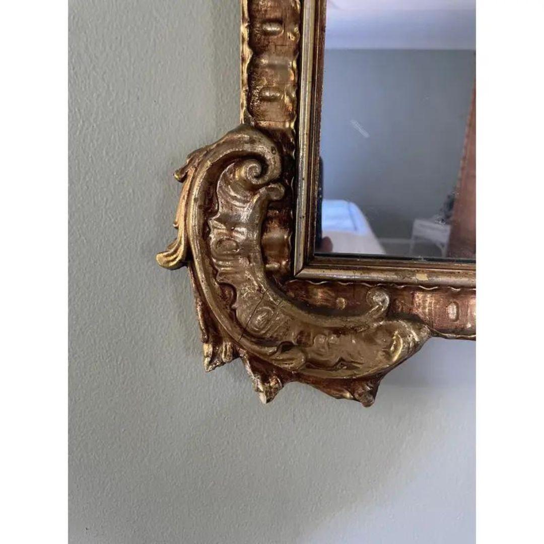 Unknown Mid 20th Century Louis XVI Style Gilt Wood Mirror For Sale