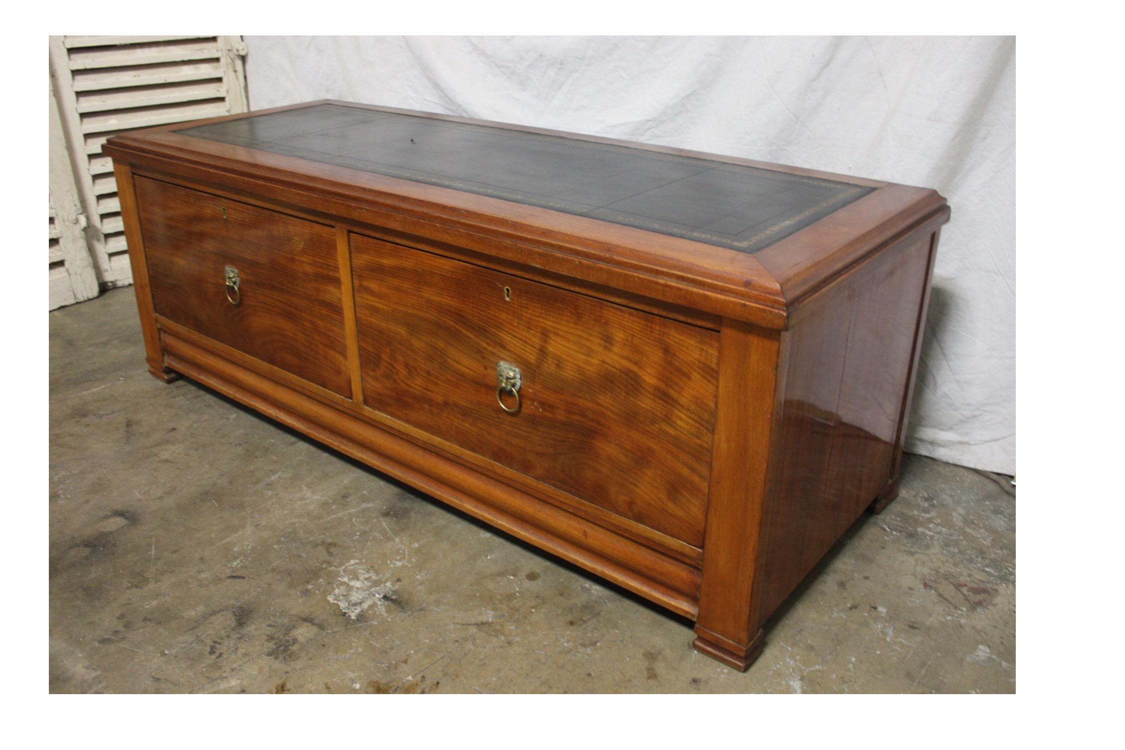 English Mid-20th Century Low Table Cabinet For Sale