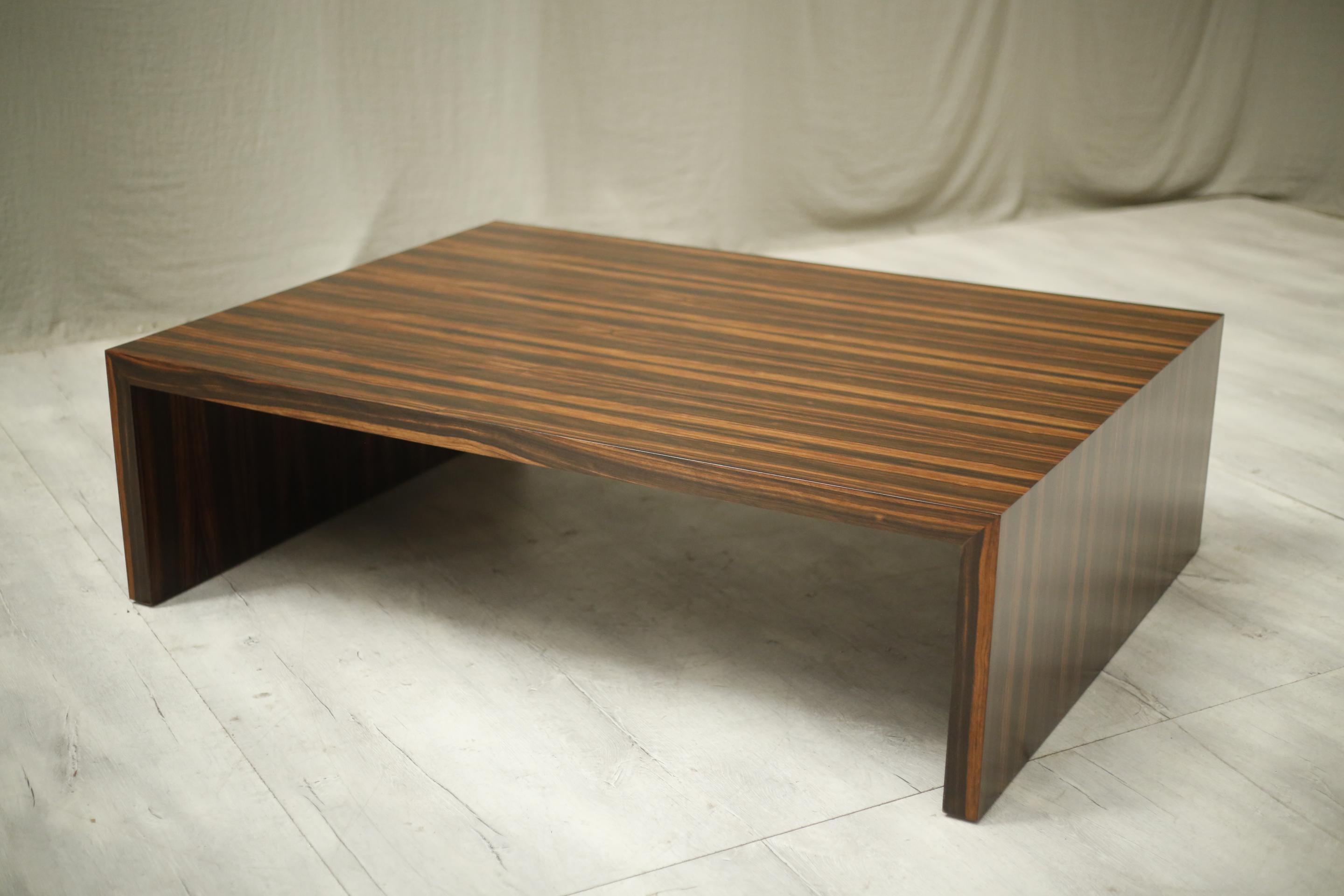 Mid 20th Century Macassar Ebony Coffee Table 6