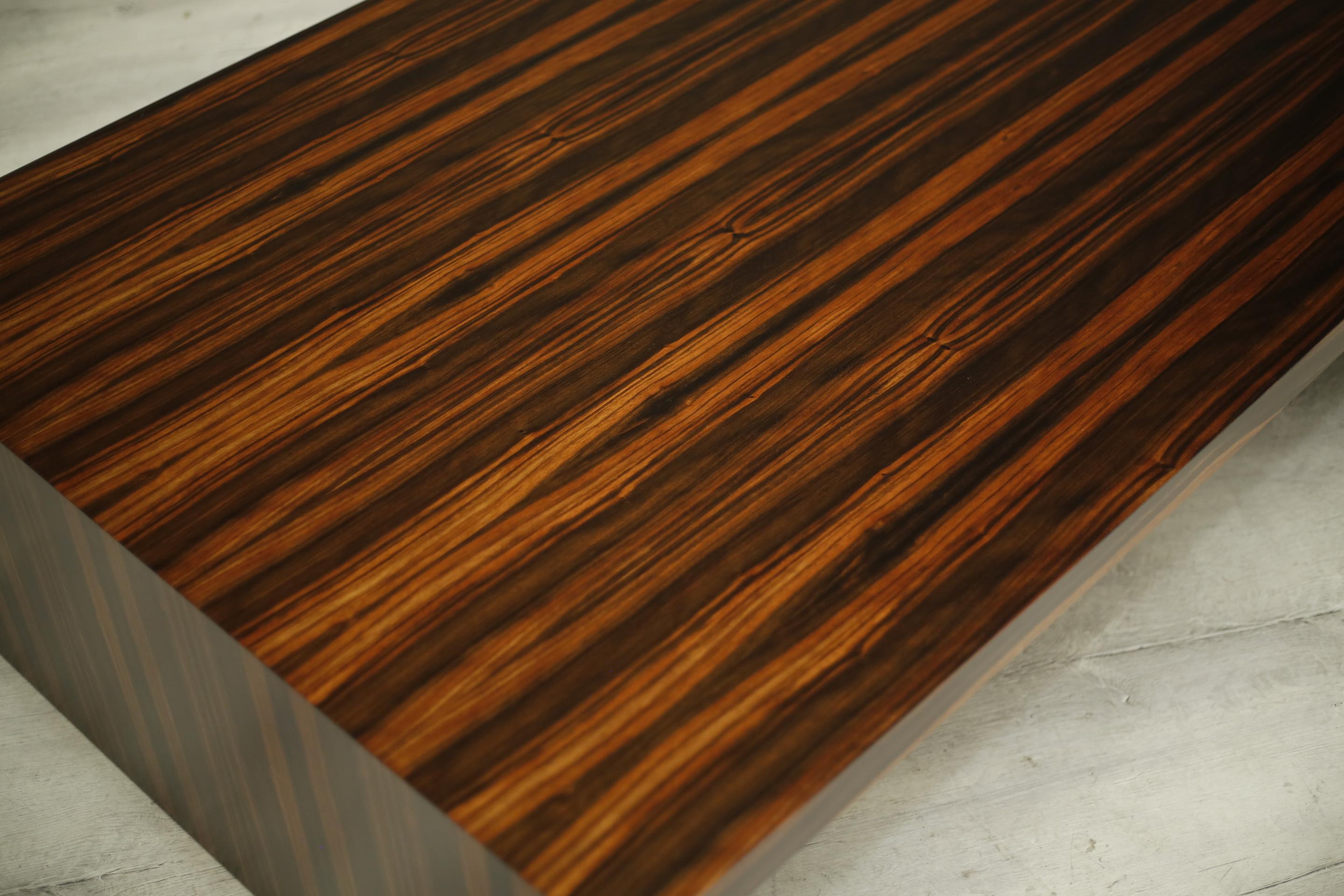 Mid-Century Modern Mid 20th Century Macassar Ebony Coffee Table