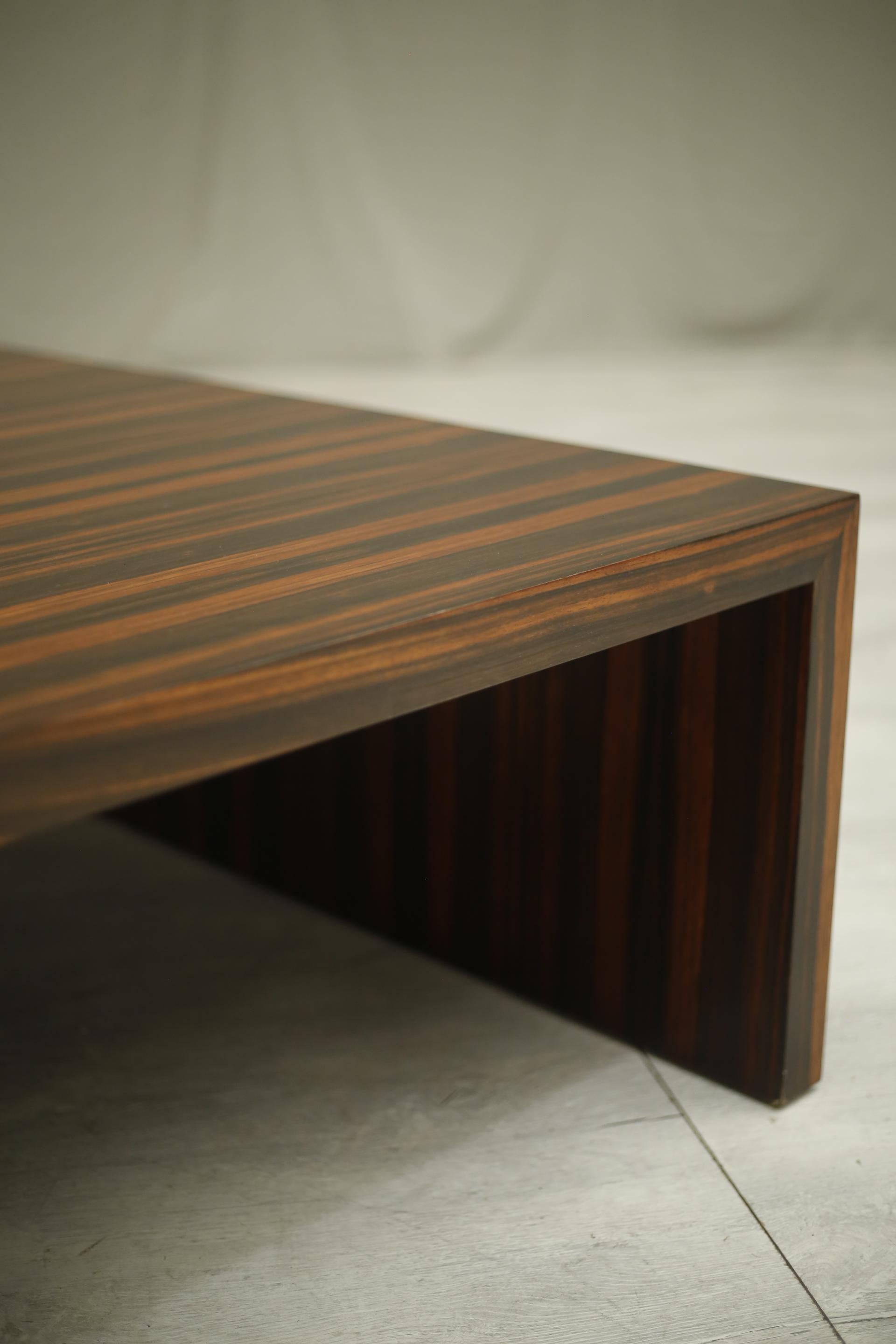 Mid 20th Century Macassar Ebony Coffee Table In Excellent Condition In Malton, GB