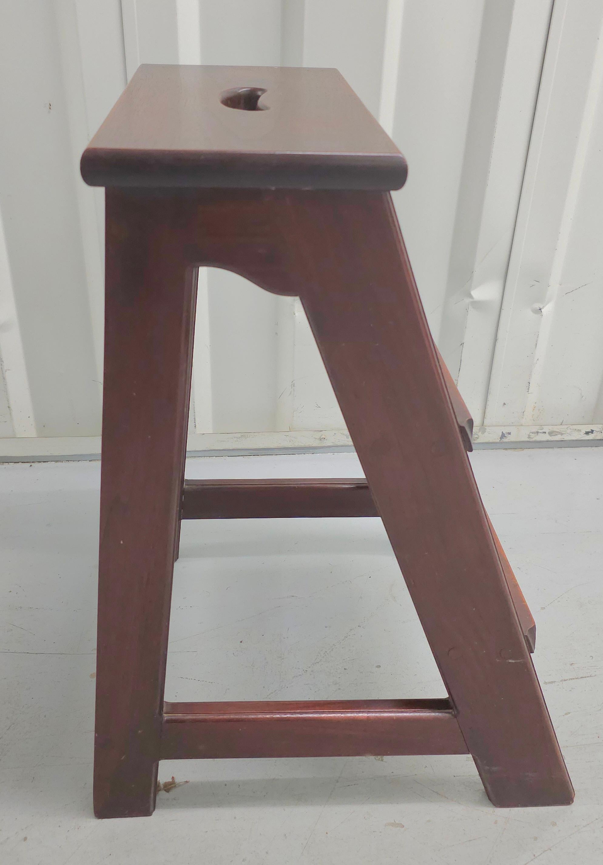 Other Mid 20th Century Magogany Library Step Ladder