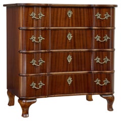 Vintage Mid 20th century mahogany baroque revival chest of drawers