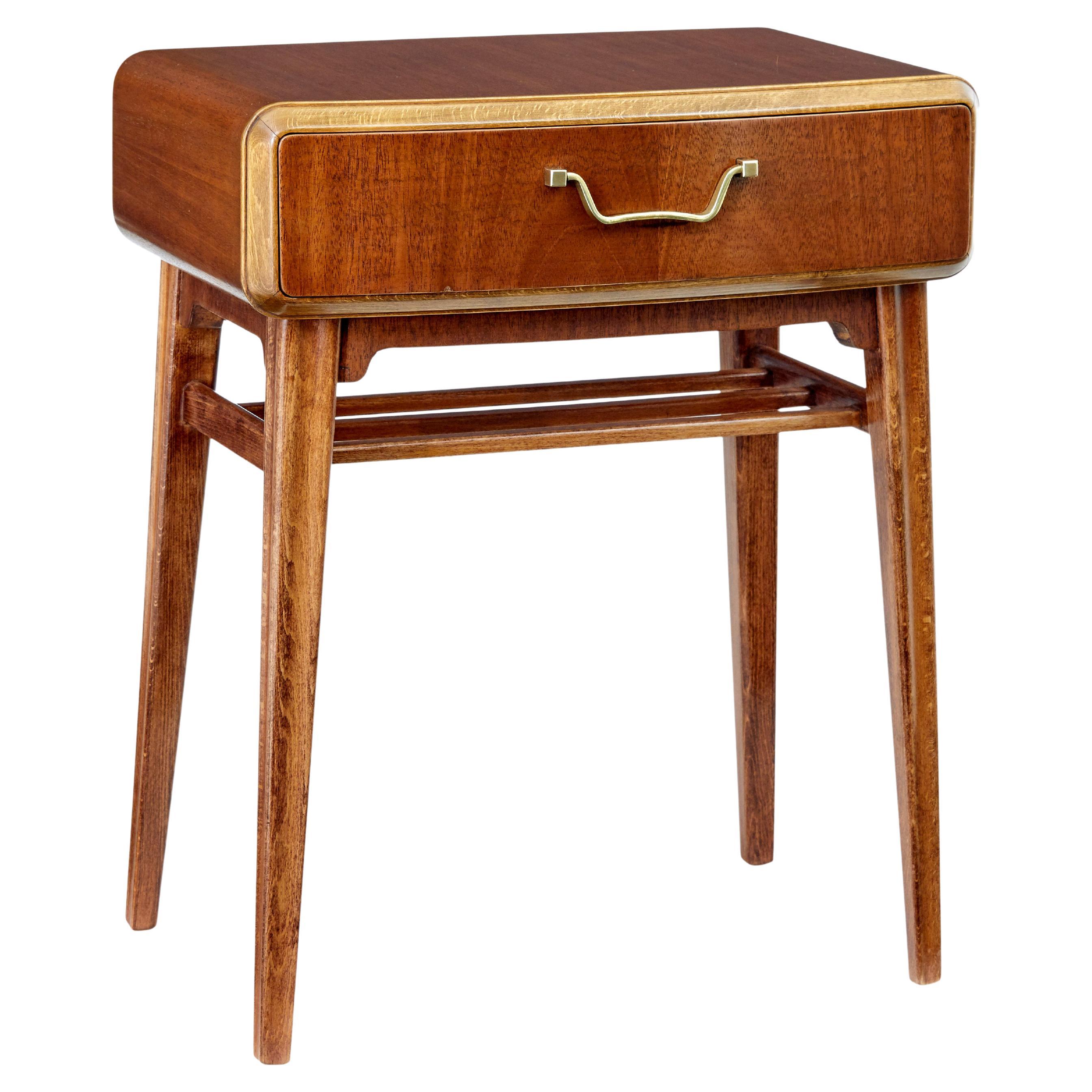 Mid-20th Century Mahogany Bedside Table by Bodafors For Sale