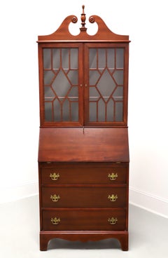 Mid 20th Century Mahogany Chippendale Secretary Desk