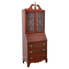 Mid 20th Century Mahogany Chippendale Secretary Desk