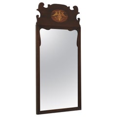 Mid 20th Century Mahogany Chippendale Wall Mirror with Eagle Inlay