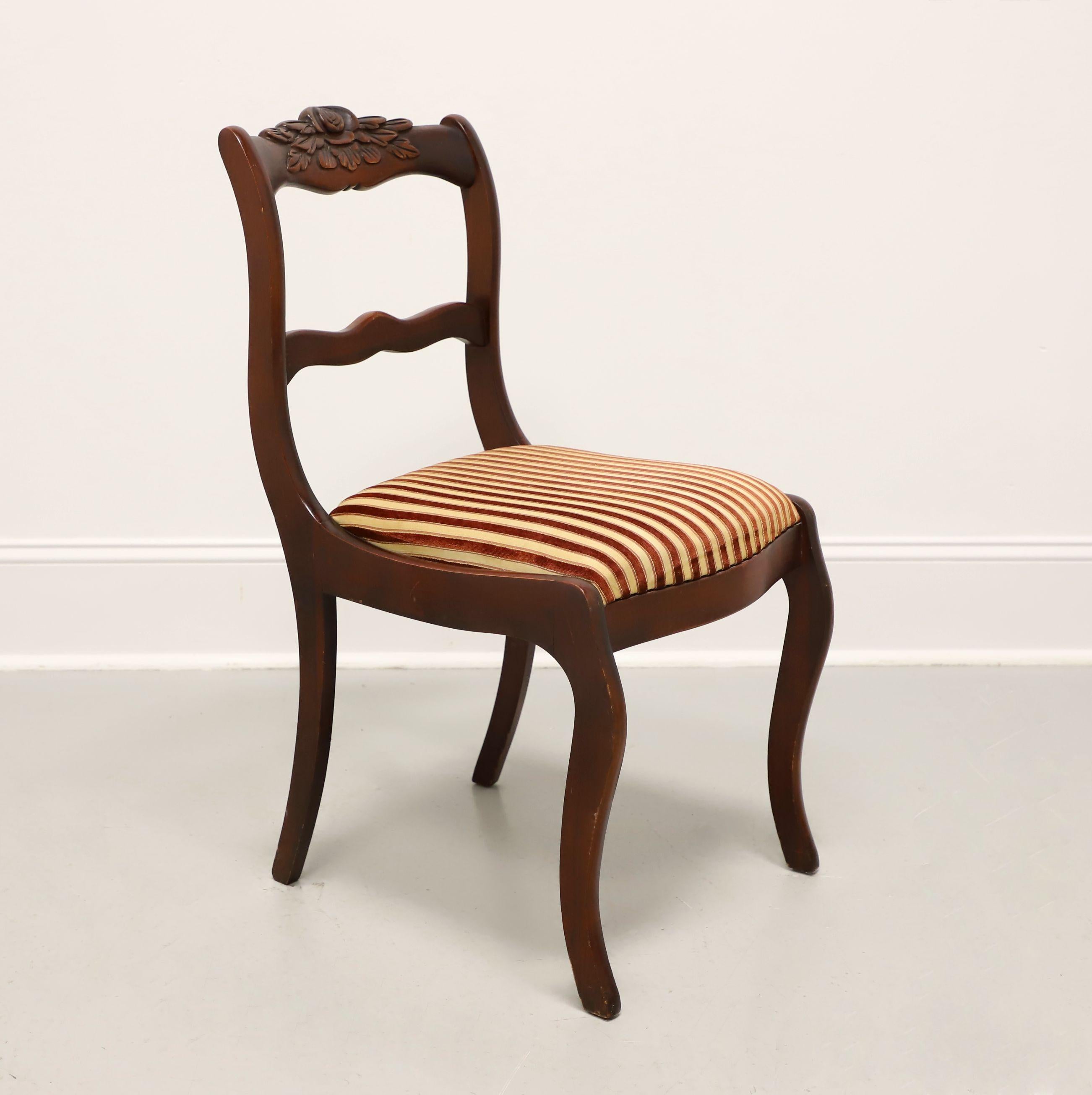 Mid 20th Century Mahogany Hepplewhite Vanity with Cheval Mirror and Side Chair For Sale 5