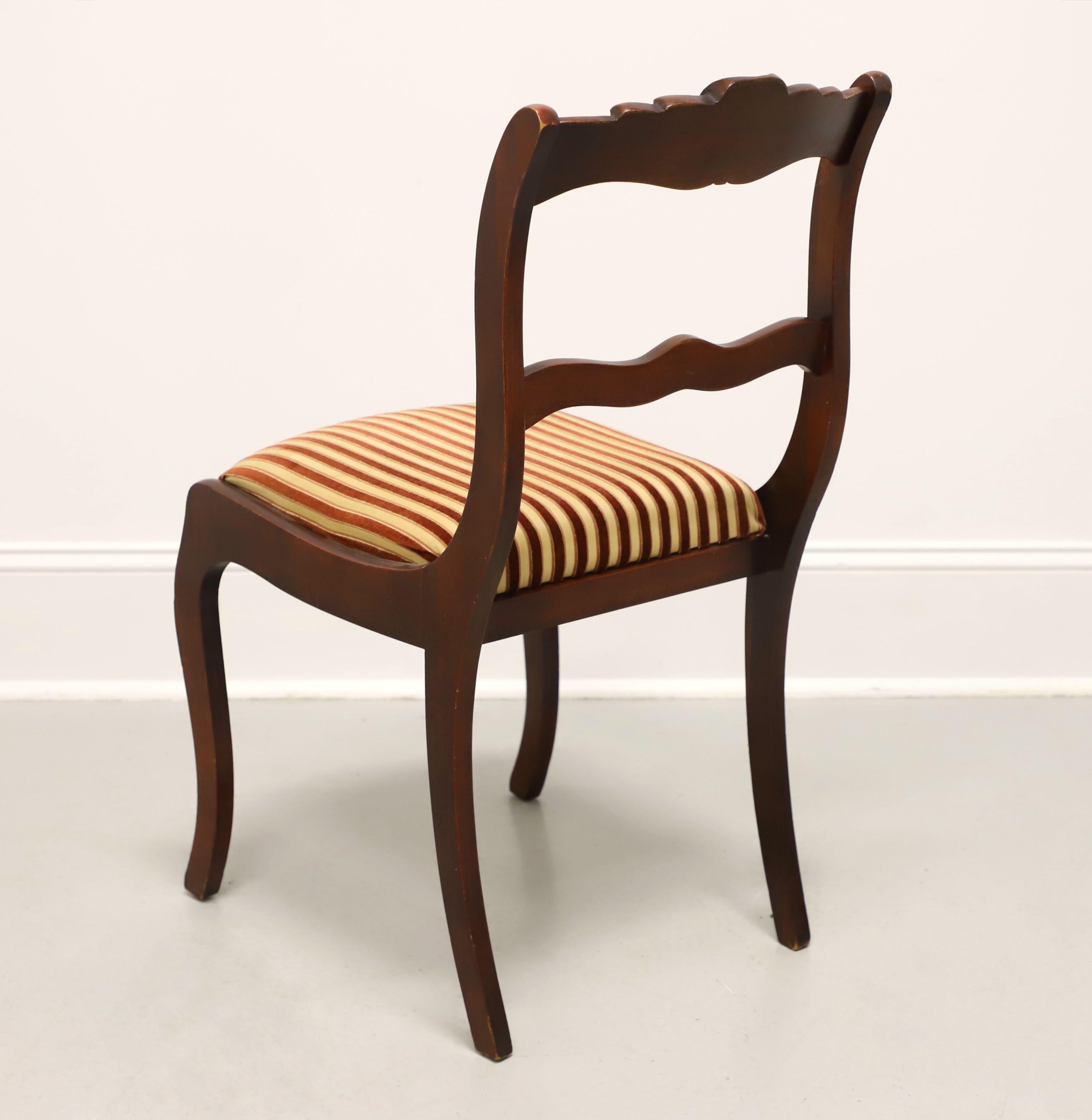 Mid 20th Century Mahogany Hepplewhite Vanity with Cheval Mirror and Side Chair For Sale 6