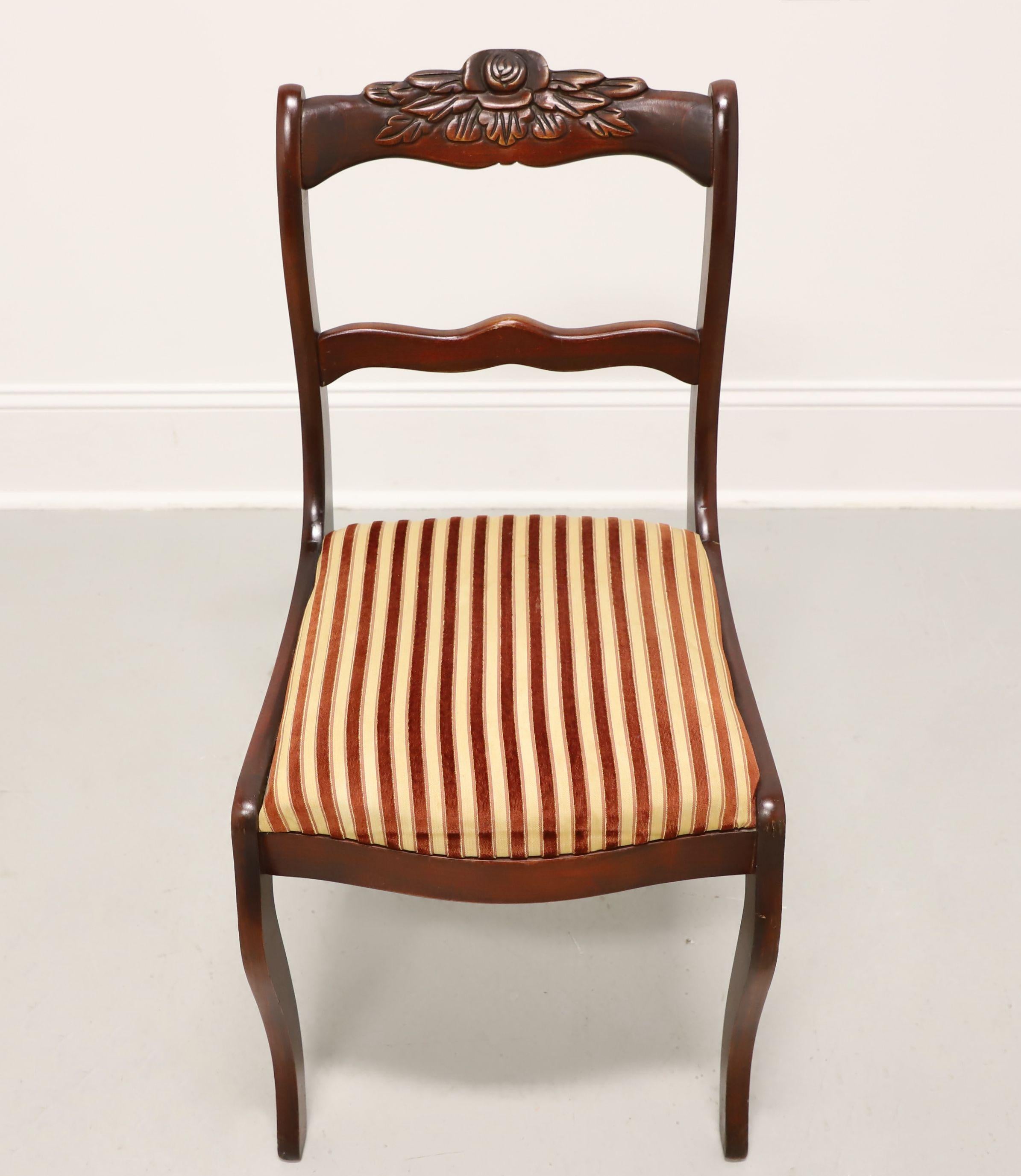 Mid 20th Century Mahogany Hepplewhite Vanity with Cheval Mirror and Side Chair For Sale 7