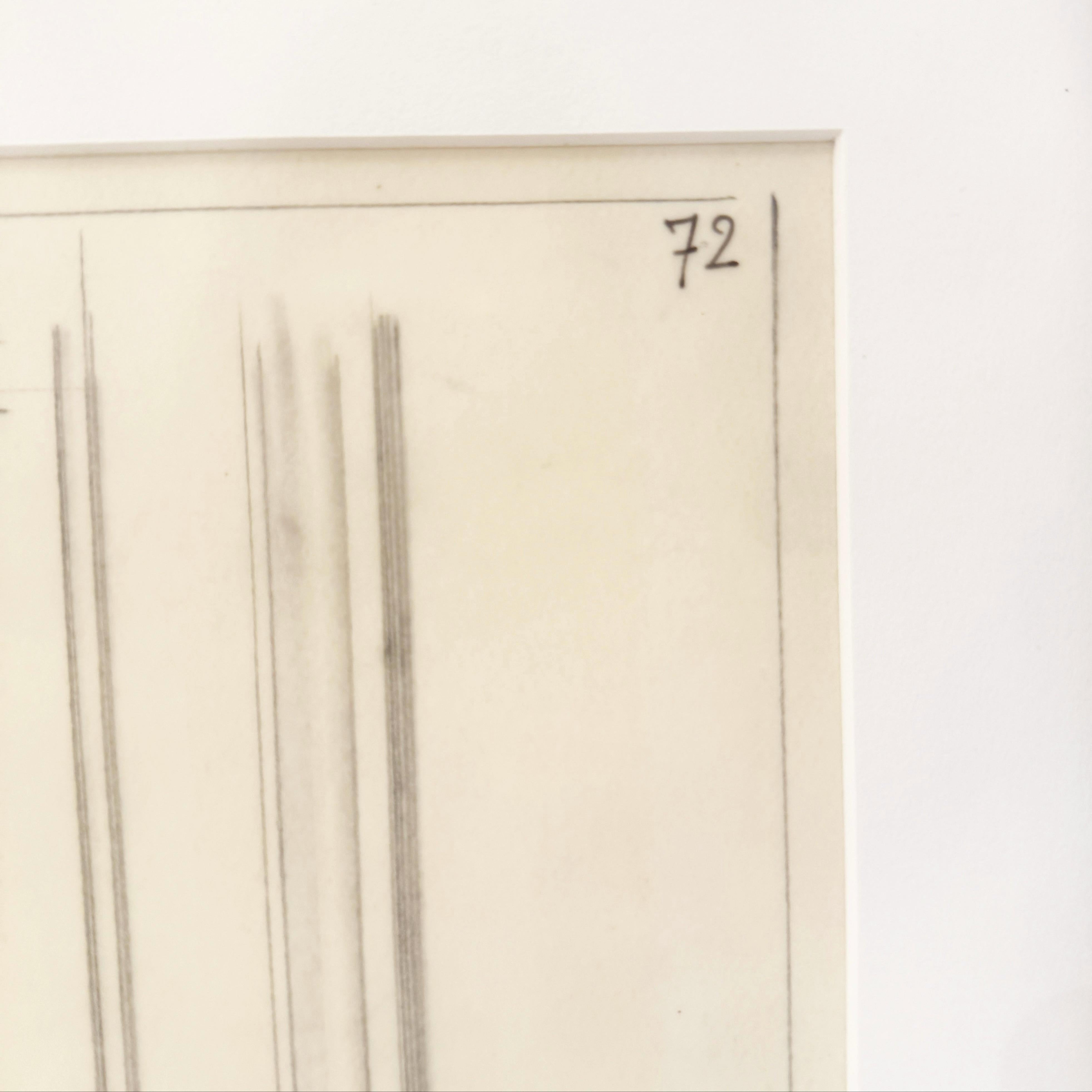 Mid-20th Century Maison Jansen Architectural Detail Original Pencil Drawing In Good Condition For Sale In New York, NY