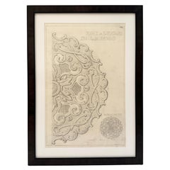 Mid-20th Century Maison Jansen Original Architectural Detail Drawing, France