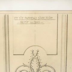 Mid-20th Century Maison Jansen Original Architectural Drawing