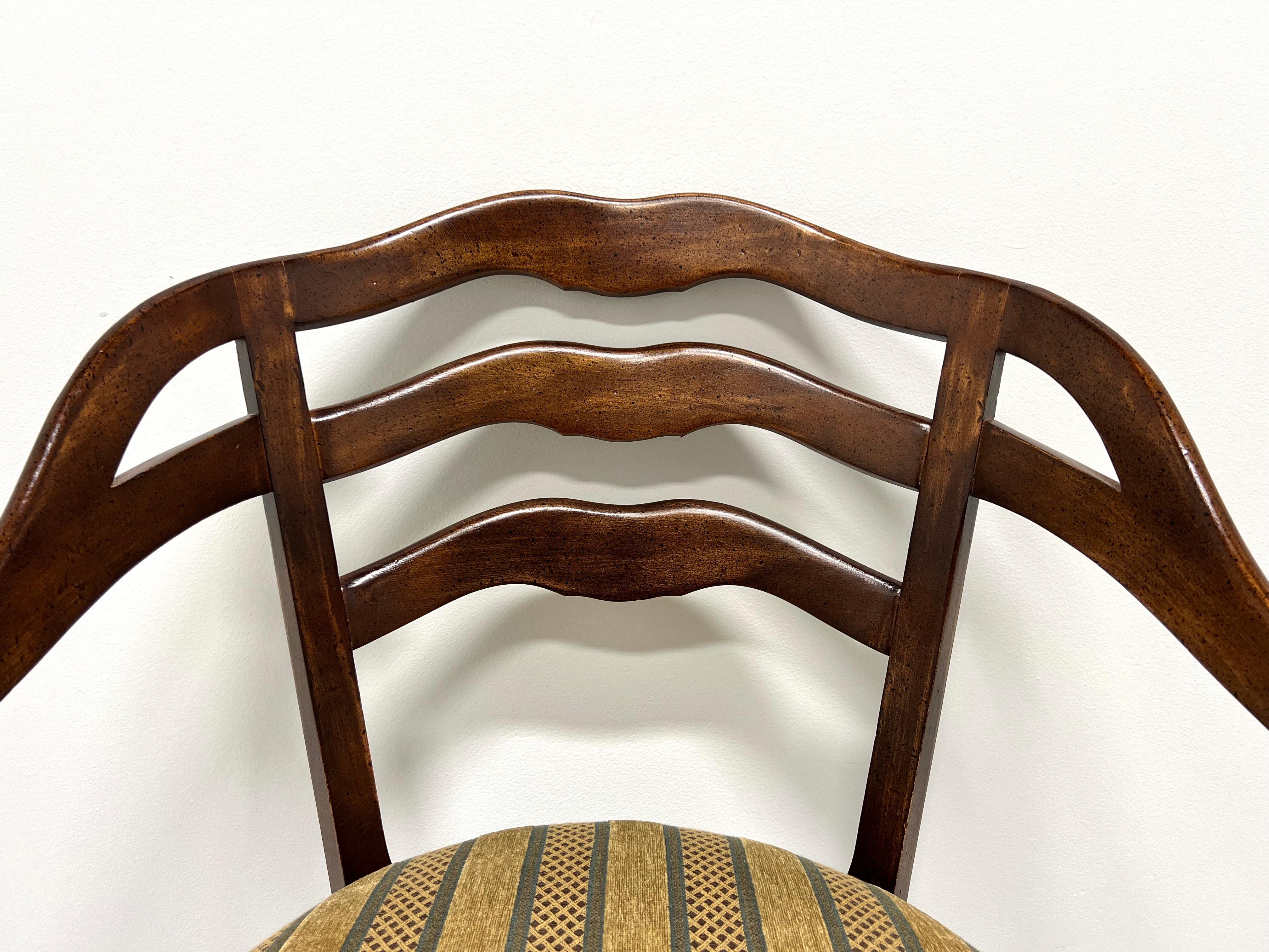 Mid 20th Century Maple French Country Barrel Chairs - Pair For Sale 1
