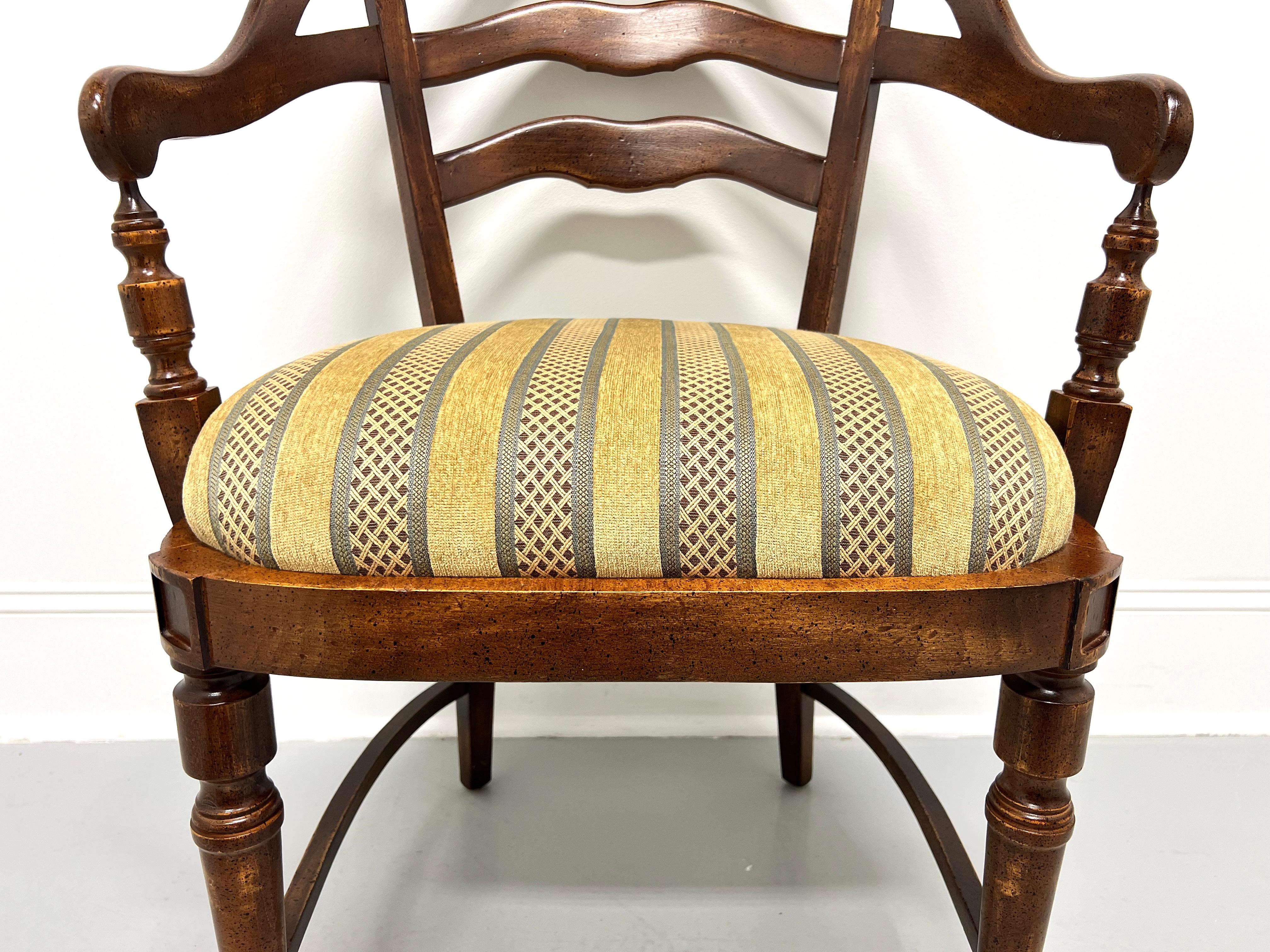 Mid 20th Century Maple French Country Barrel Chairs - Pair For Sale 3