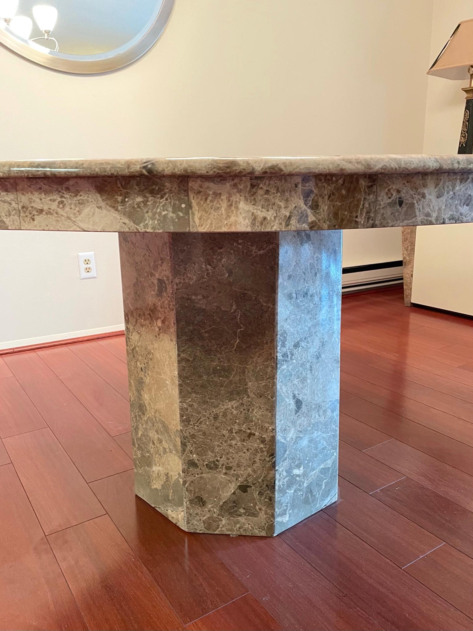 Post-Modern Mid 20th Century Marble Dining Table
