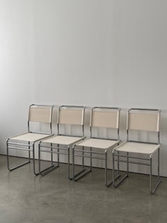 Mid 20th Century Marcel Breuer B5 Chrome and Canvas Chairs