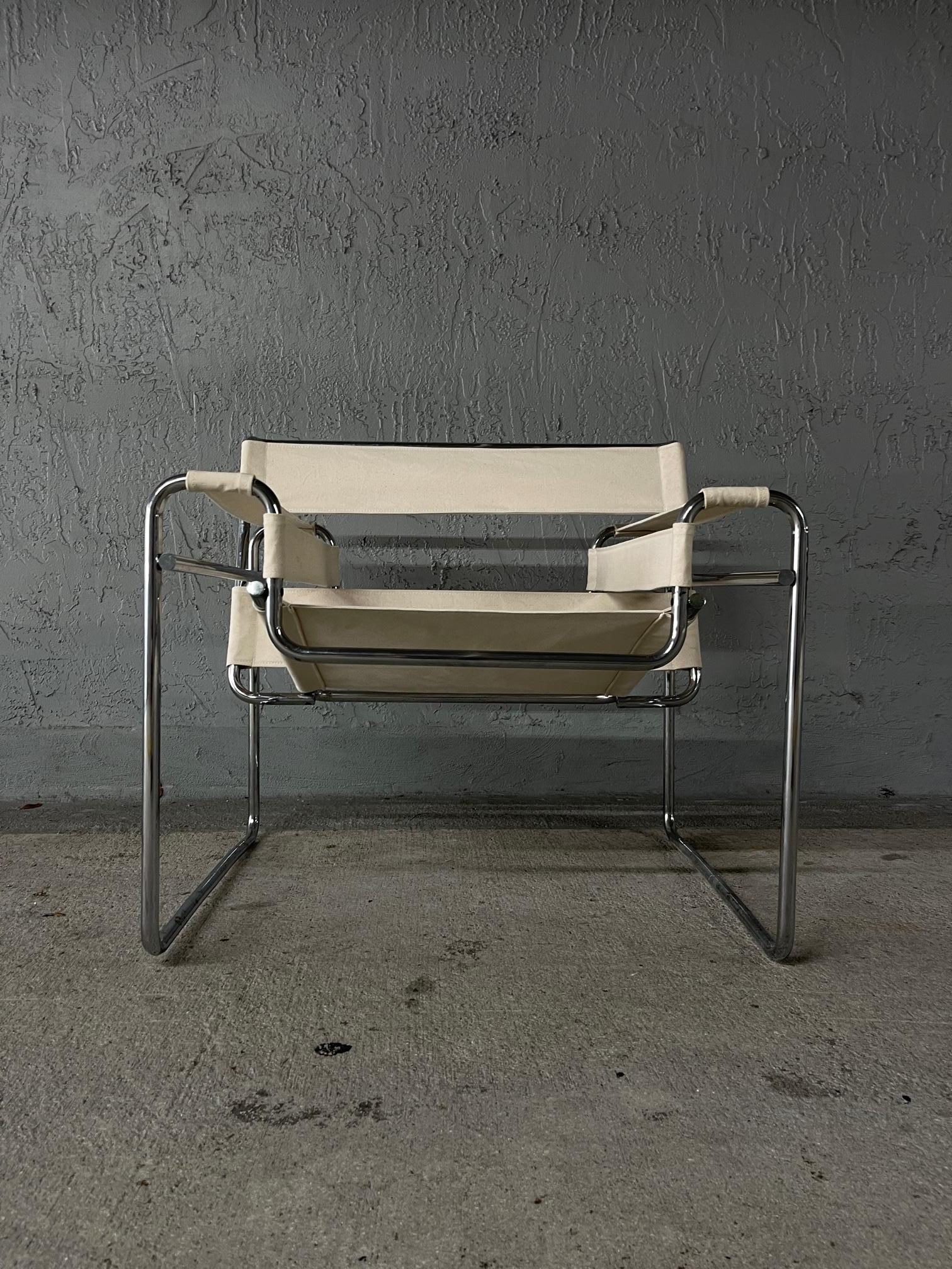 Italian Mid-20th Century Marcel Breuer 'Wassily' Chair for Gavina