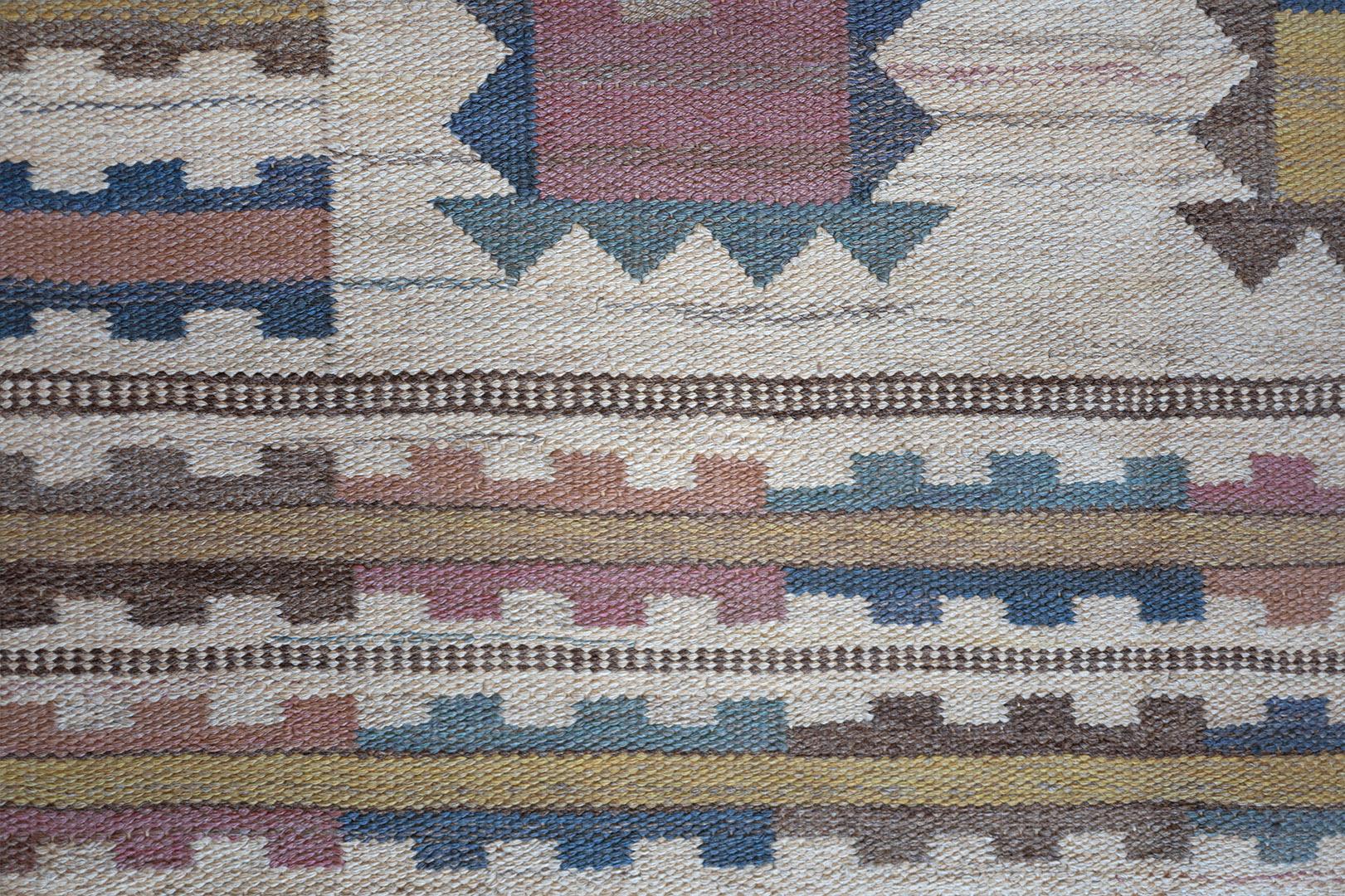 Hand-Woven Mid-20th Century Marta Maas-Fjetterström AB, Swedish, Rug For Sale