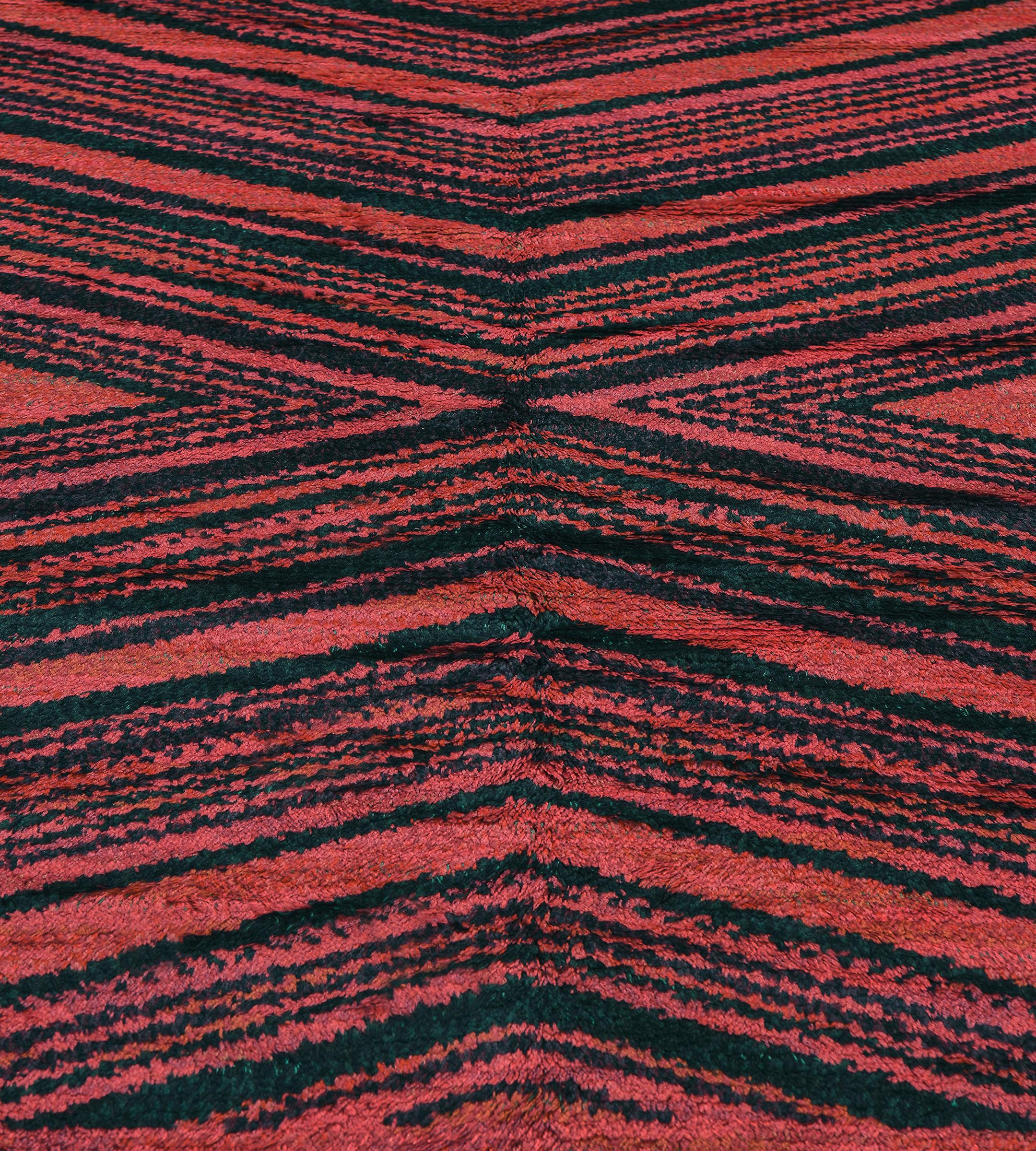 Mid-20th Century Märta Måås-Fjetterström Swedish Deco Rug by Barbro Nilsson For Sale 1