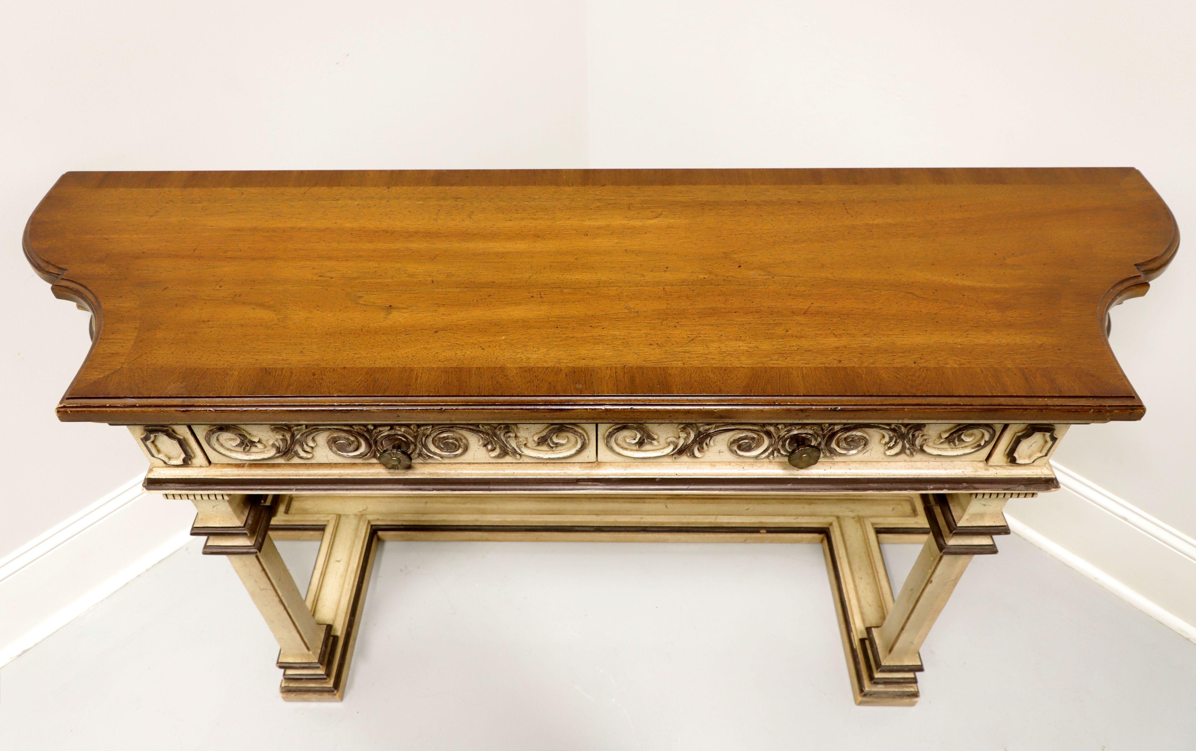 Bronze Mid 20th Century Mediterranean Style Console Table by FANCHER
