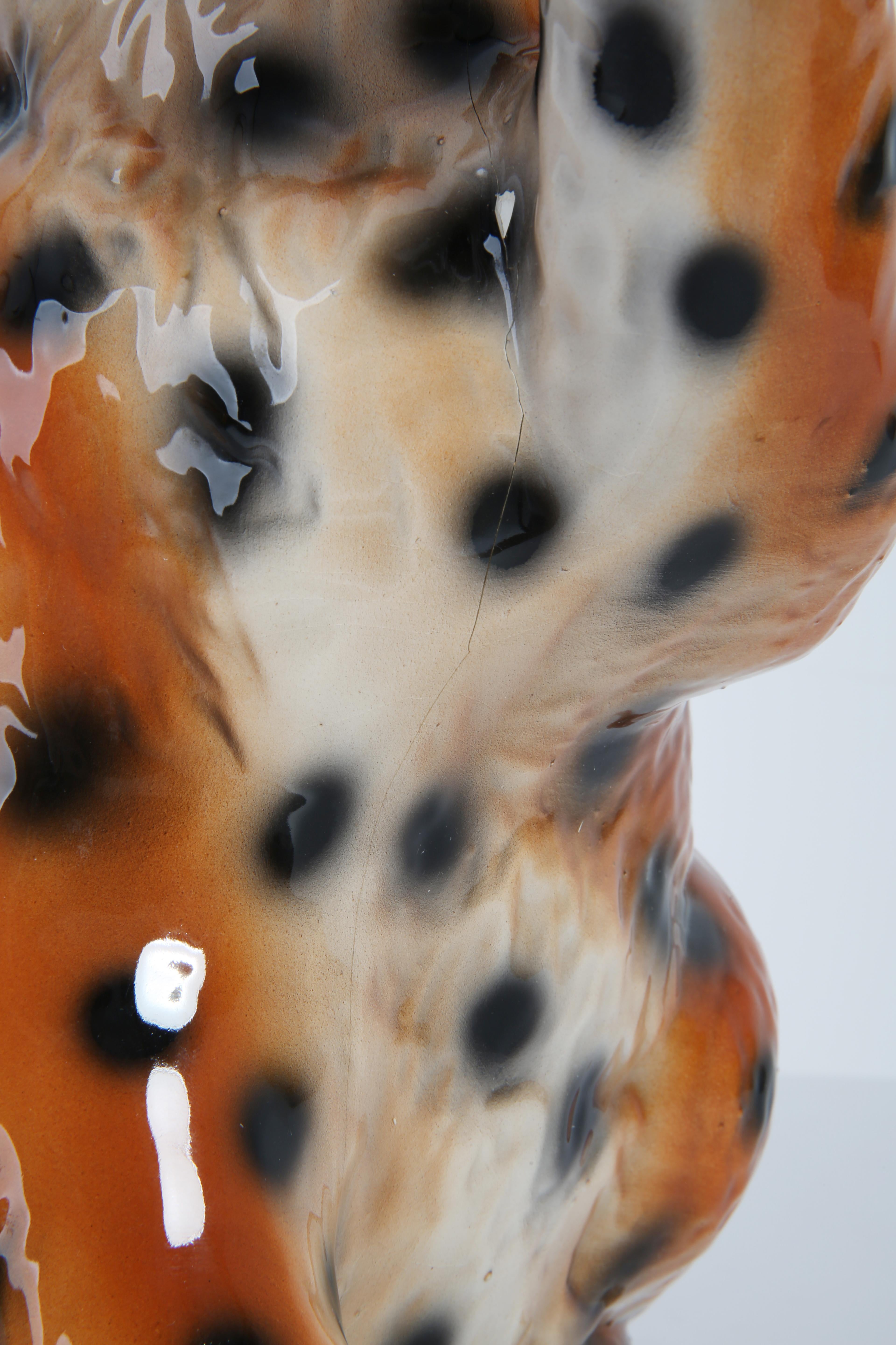Mittlere Keramik-Leoparden-Deko-Skulptur, Italien, 1960er Jahre im Angebot 9