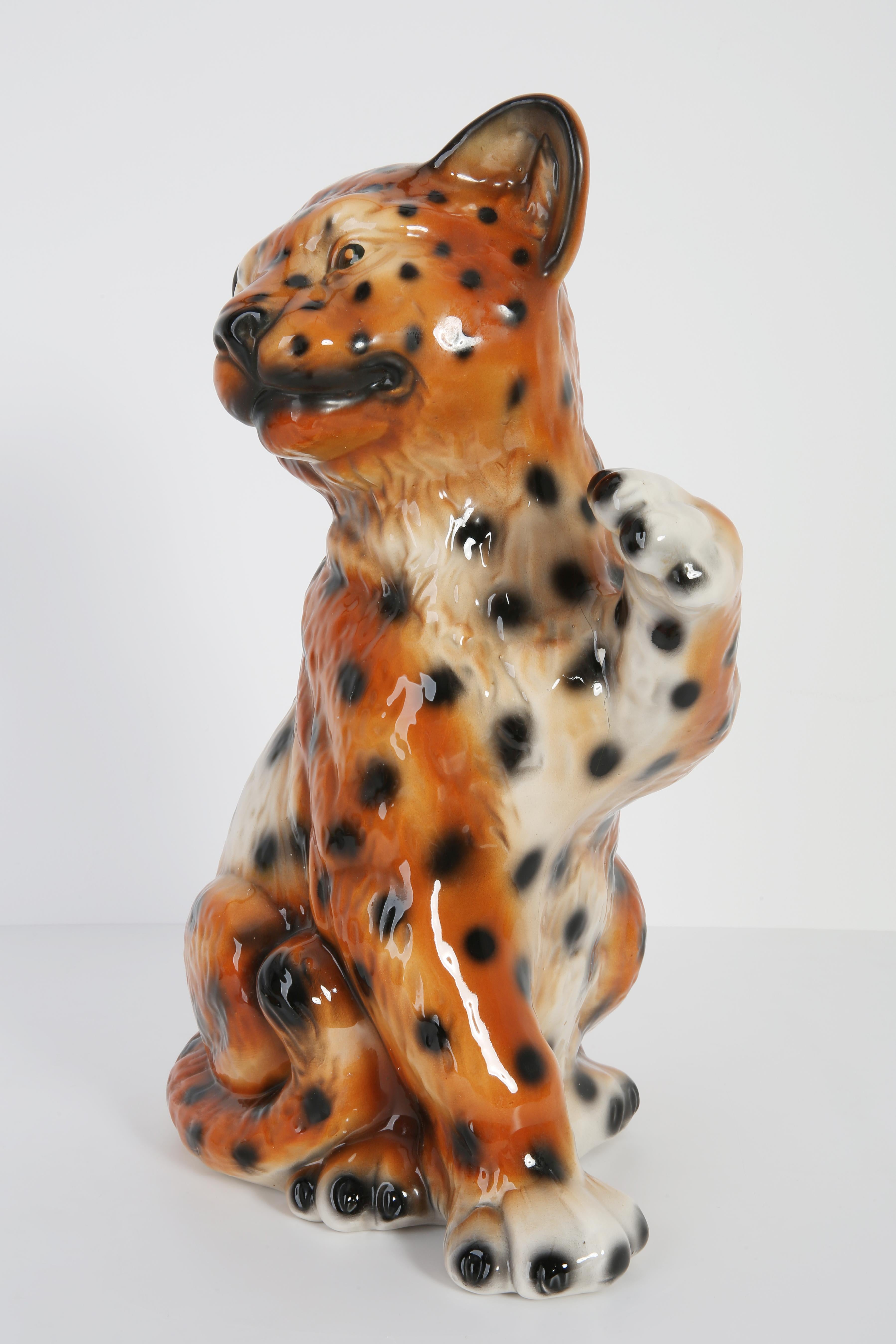 ceramic leopards