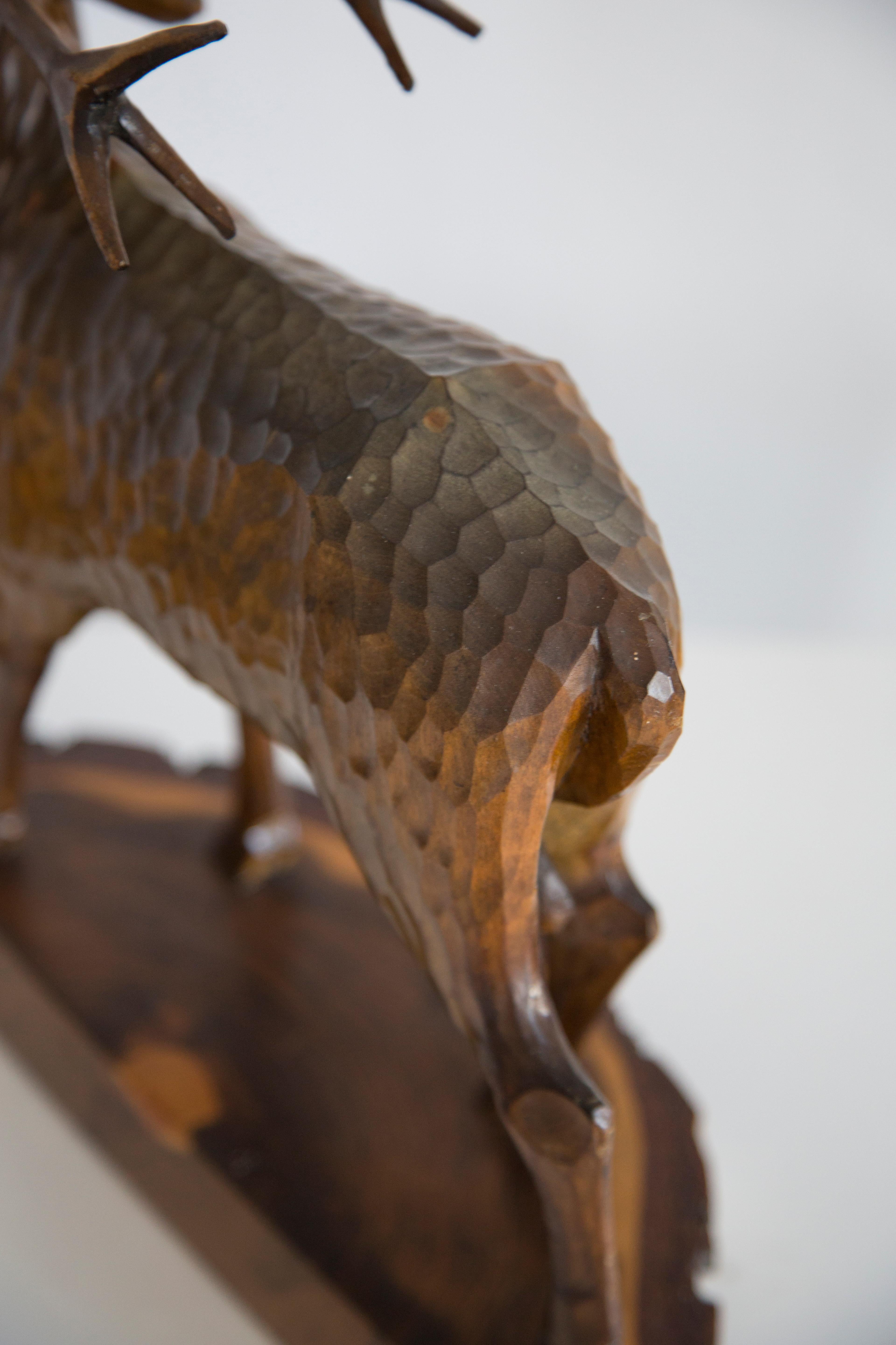 Mid-20th Century Medium Deep Wood Sculpture, Europe, Poland, 1960s For Sale 8