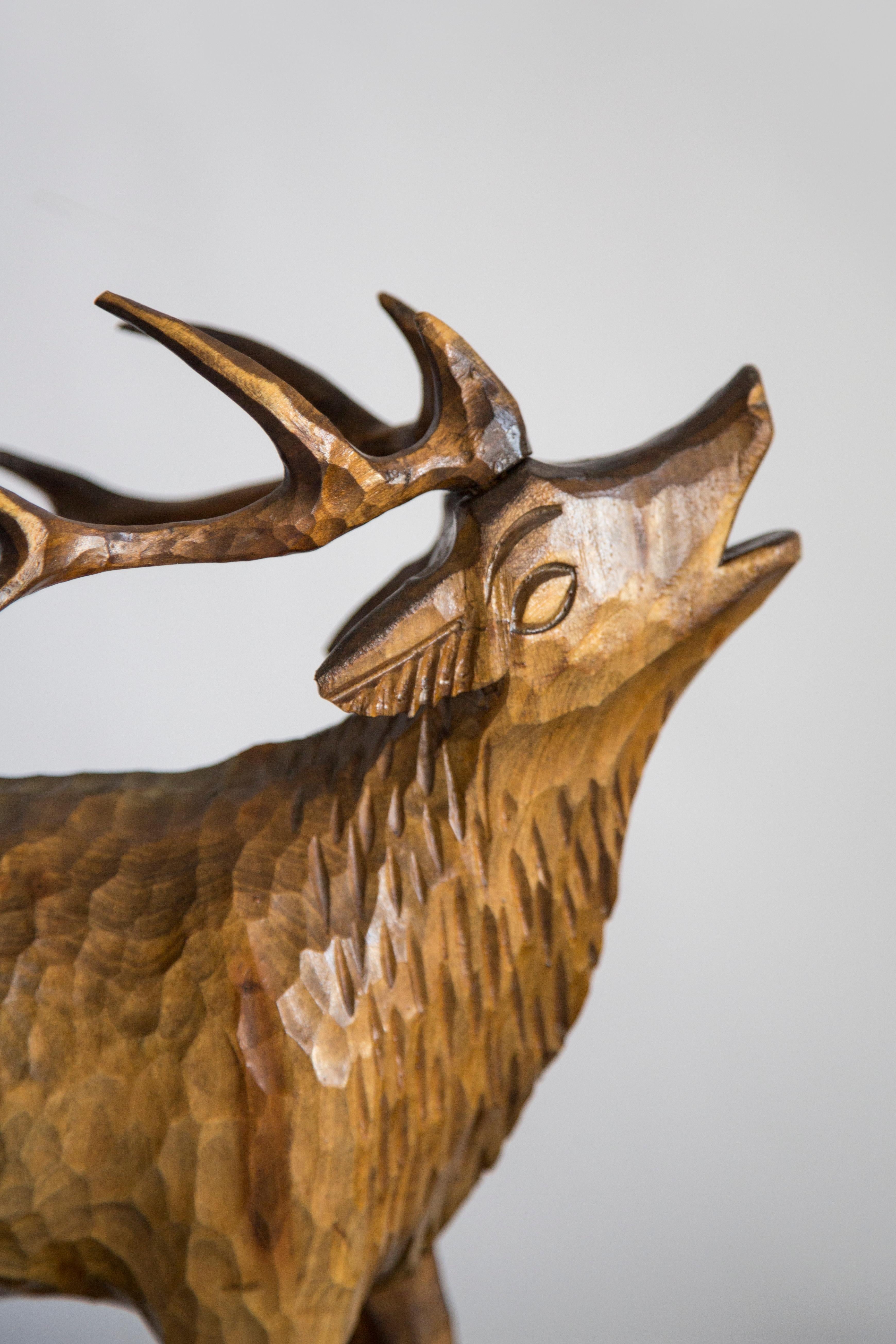 Mid-20th Century Medium Deep Wood Sculpture, Europe, Poland, 1960s For Sale 2
