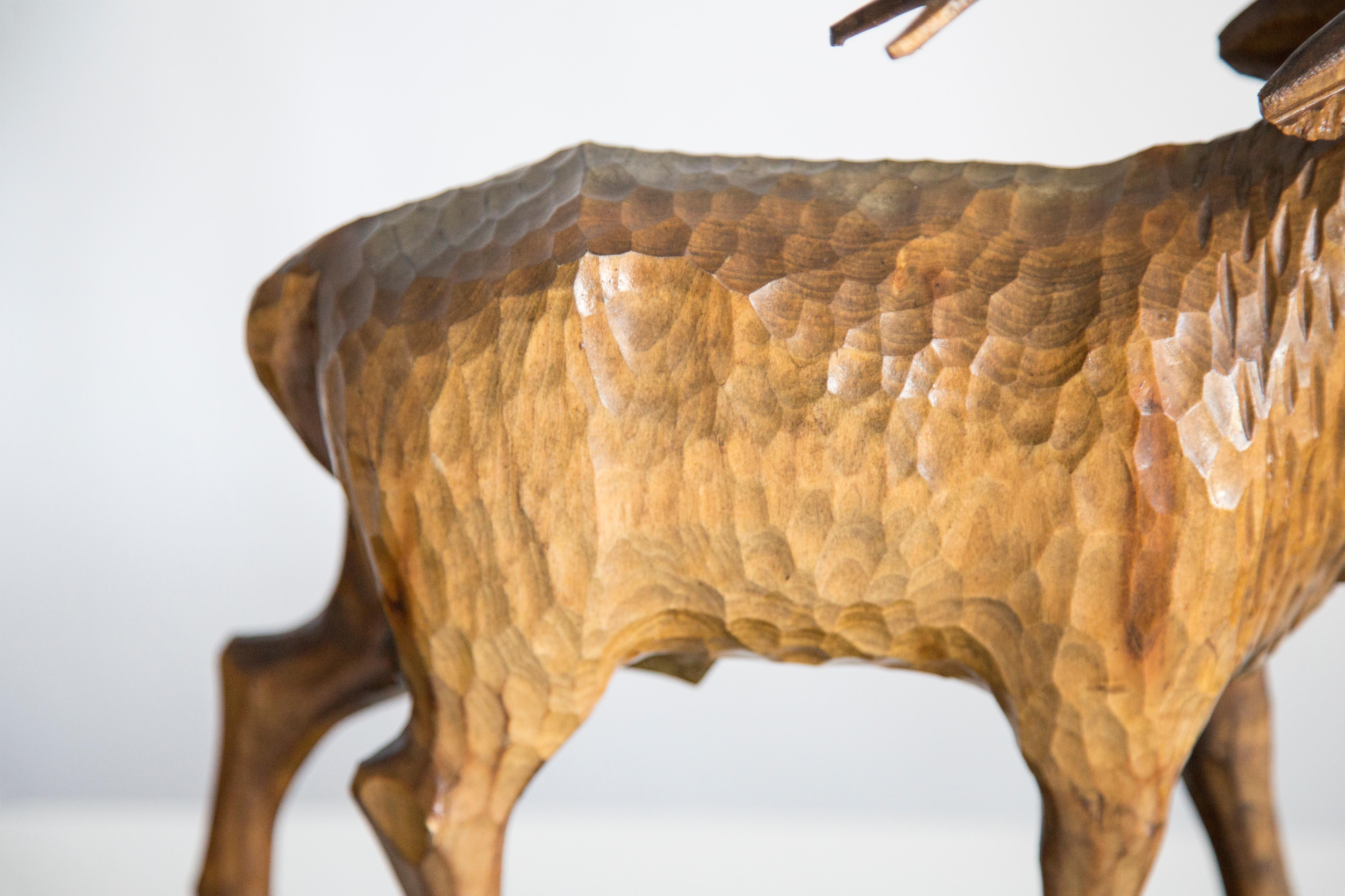 Mid-20th Century Medium Deep Wood Sculpture, Europe, Poland, 1960s For Sale 3