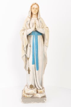 Mid-20th Century Medium Santa Maria Gypsum Sculpture, Italy, 1952