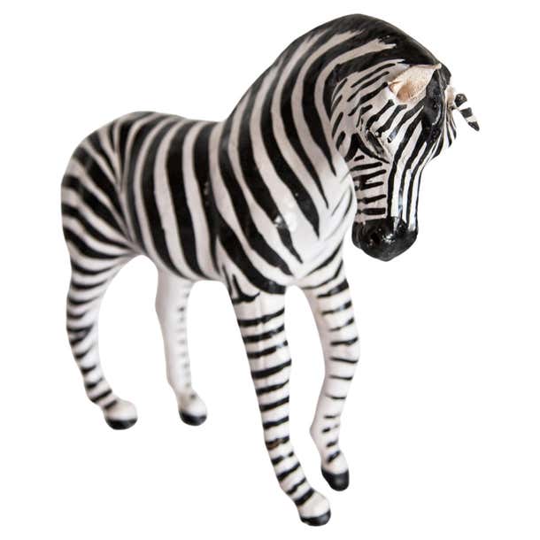Mid-20th Century Medium Zebra Gypsum Sculpture, France, 1960s For Sale ...