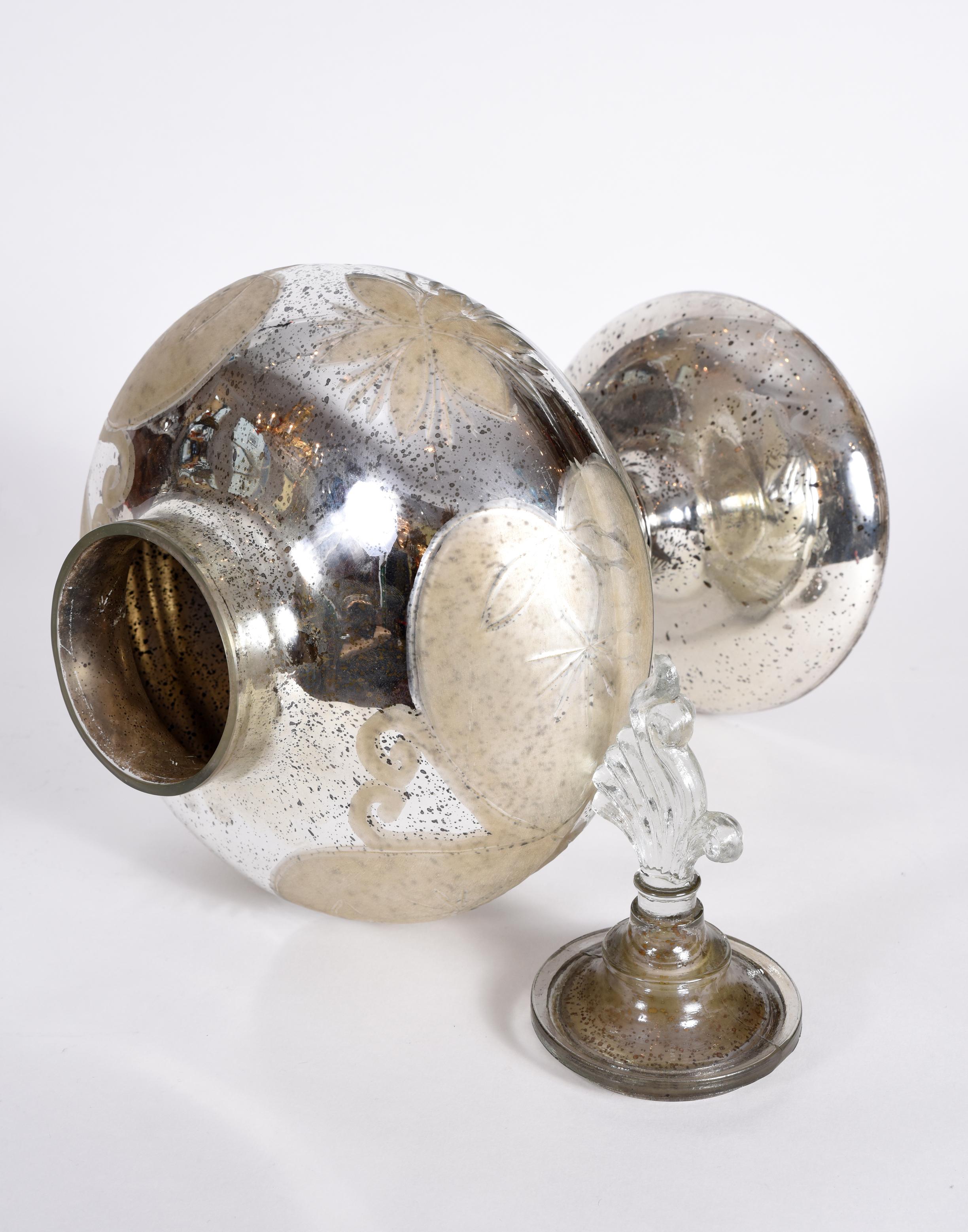Mid-20th Century Mercury Glass Decorative Piece 1