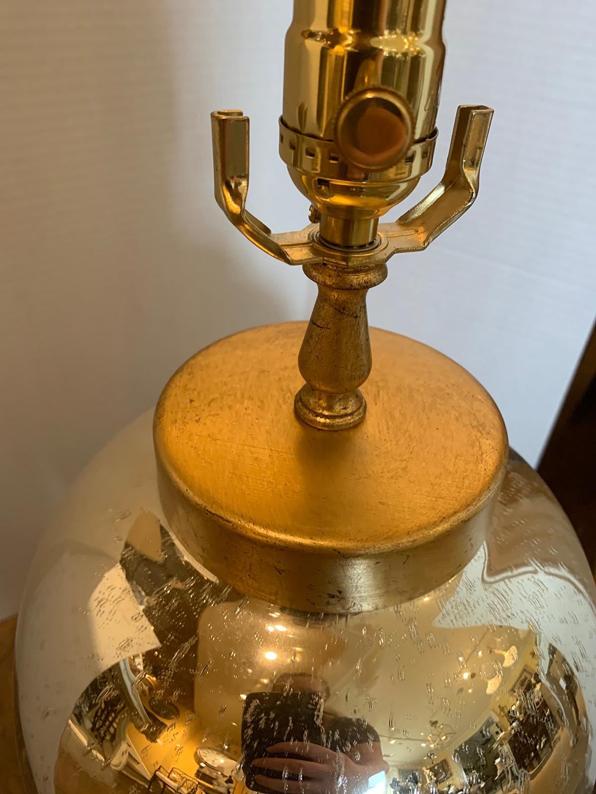 Mid-20th Century Mercury Glass Lamp 3