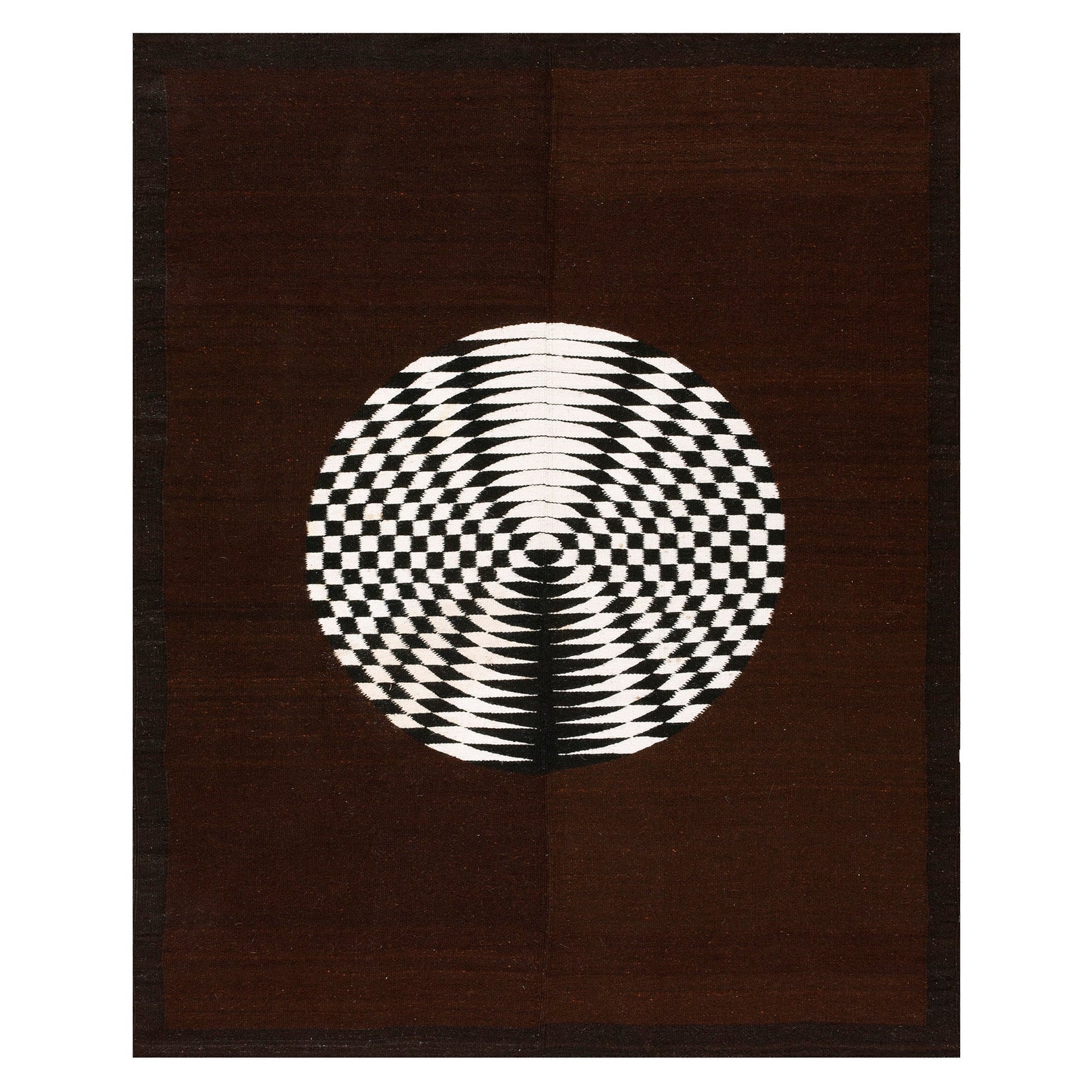 Tappeto Navajo Rio Grande della metà del XX secolo ( 4'10" x 6' - 147 x 183 cm ) in vendita