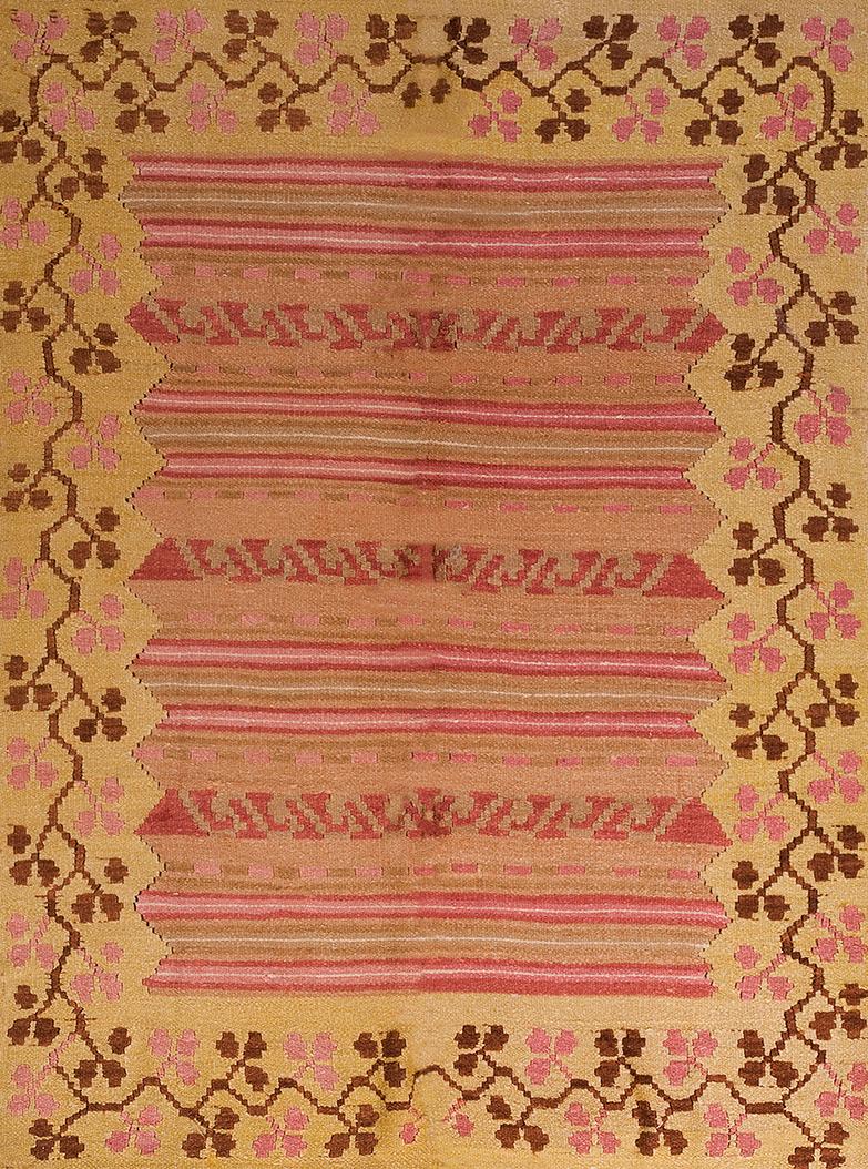 Mid 20th Century Mexican Flat Weave ( 4'7" x 6' - 140 x 183 )