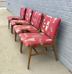 Mid 20th Century Mid Century Dining Chairs by John Keal, Set of 4