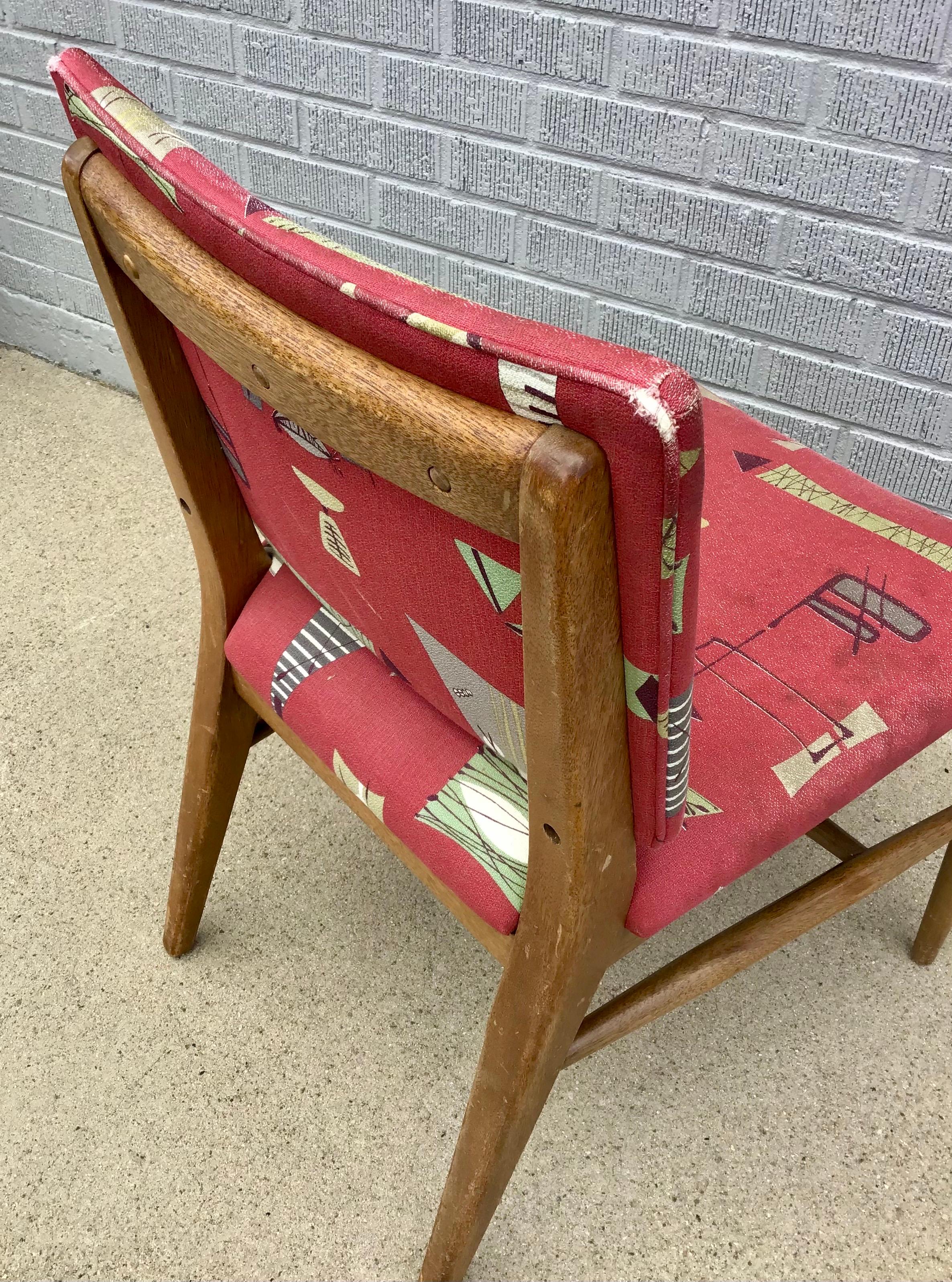 Mid 20th Century Mid Century Dining Chairs by John Keal, Set of 4 en vente 1