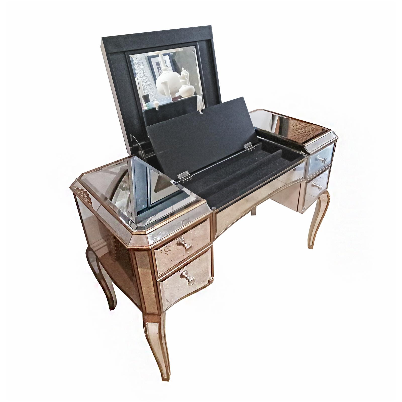 Mid-20th Century Mid 20th Century Mirrored Table / Desk