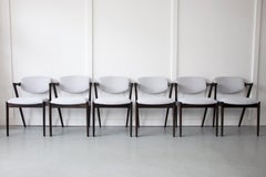 Mid-20th Century Model 42 Dining Chairs by Kai Kristiansen, Set of Six, Denmark