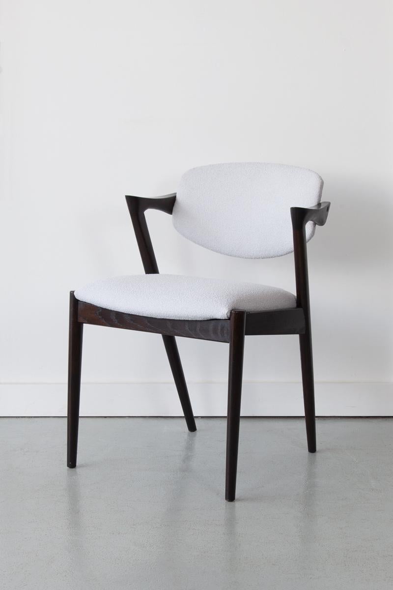 Danish Mid-20th Century Model 42 Dining Chairs by Kai Kristiansen, Set of Six, Denmark