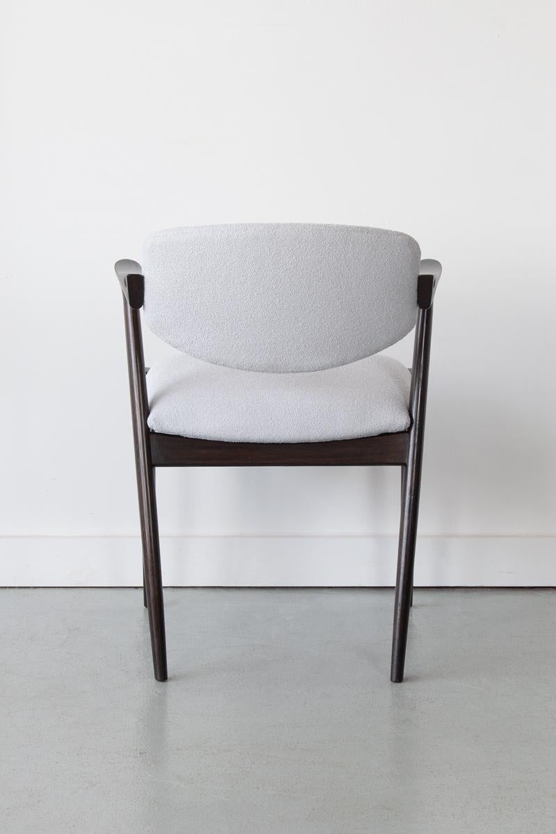 Mid-20th Century Model 42 Dining Chairs by Kai Kristiansen, Set of Six, Denmark 1