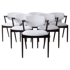 Mid-20th Century Model 42 Dining Chairs by Kai Kristiansen, Set of Six, Denmark