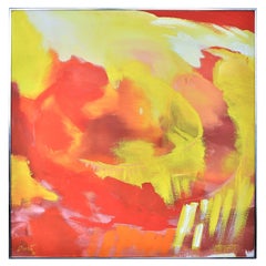 Modernes abstrakt-expressionistisches Gemälde auf Leinwand aus der Mitte des 20. Jahrhunderts von Donato, 1969
