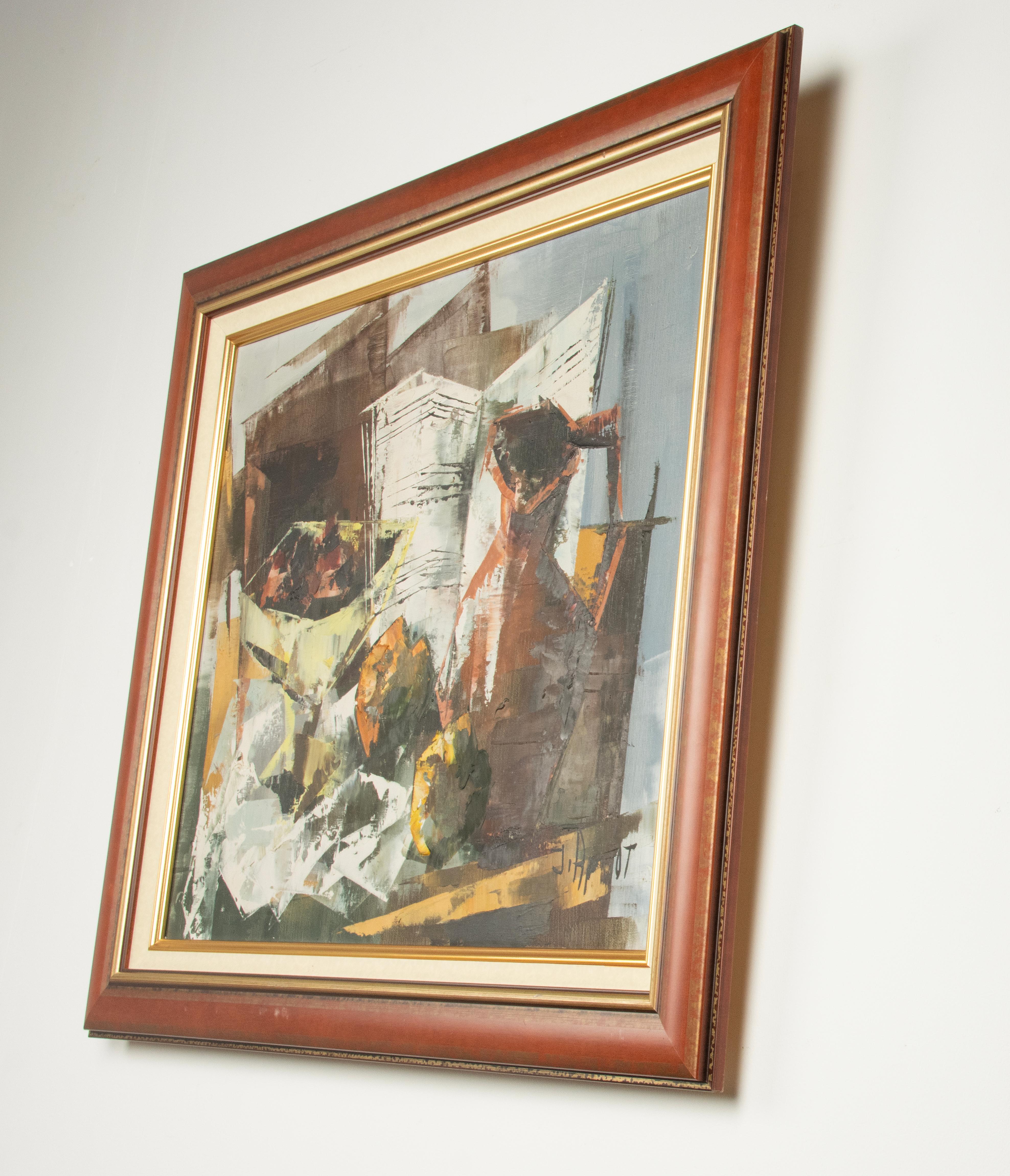 Mid 20th Century Modern Artwork - Still Life - Oil Paint on Canvas For Sale 1