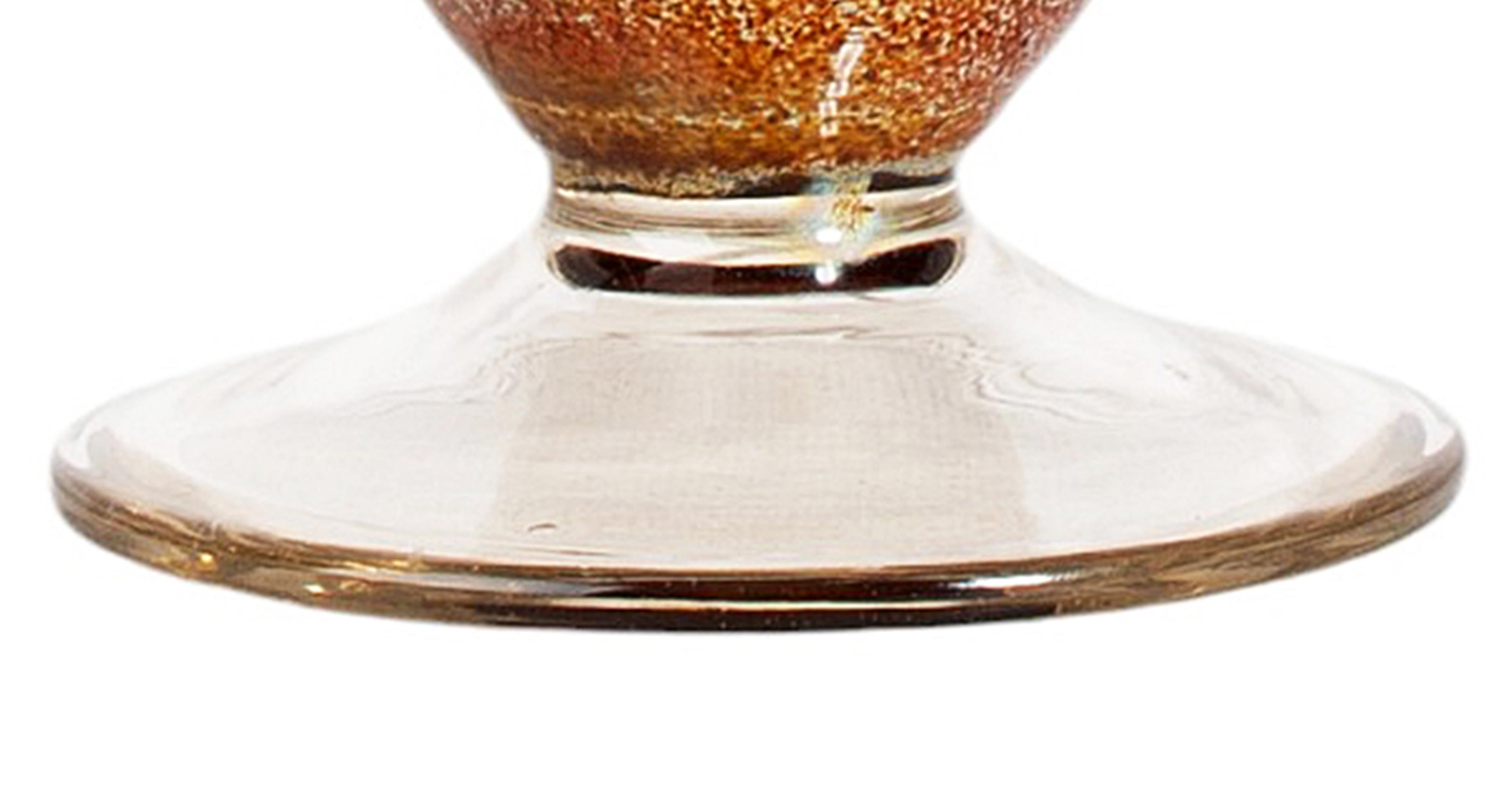 Vaso a tromba in vetro di Murano smaltato della metà del XX secolo, Italia in vendita 1