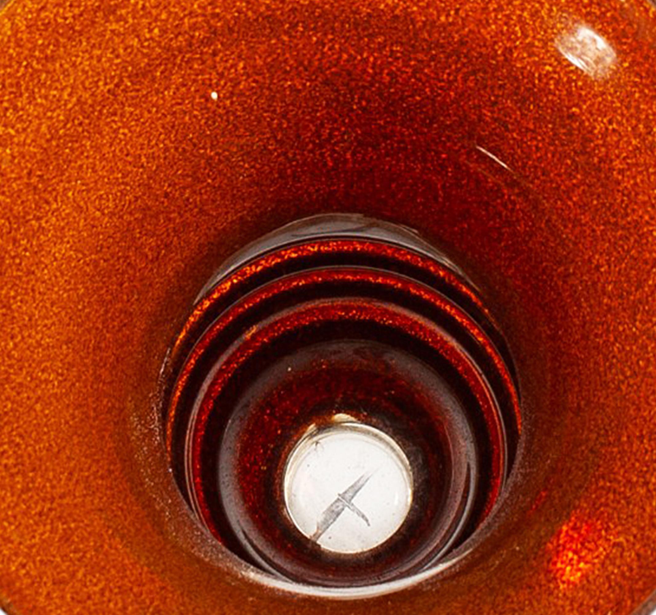 Vaso a tromba in vetro di Murano smaltato della metà del XX secolo, Italia in vendita 2