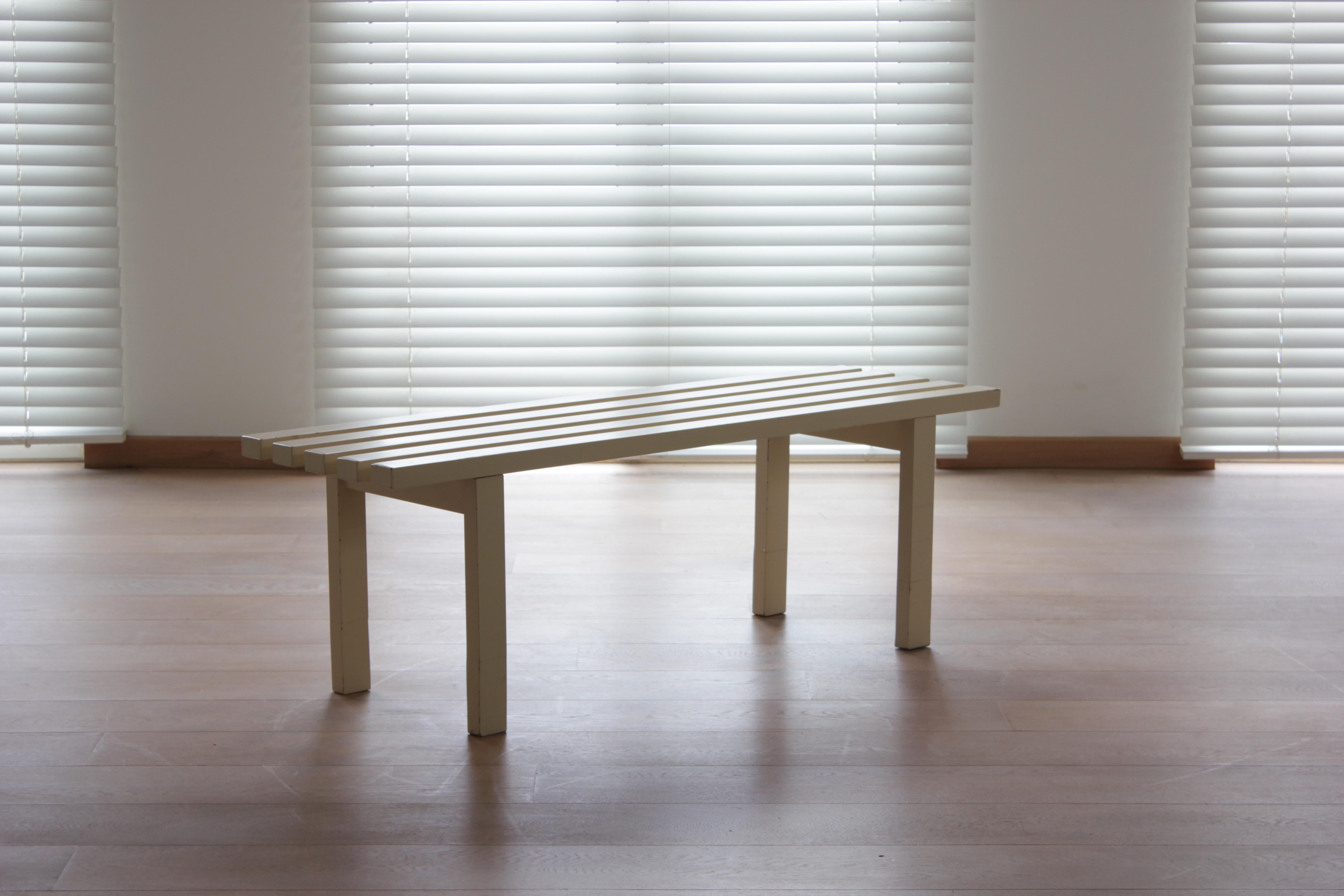 Mid-Century Modern Mid 20th Century Modern Bench attributed to Martin Visser for 't Spectrum, 1960s For Sale